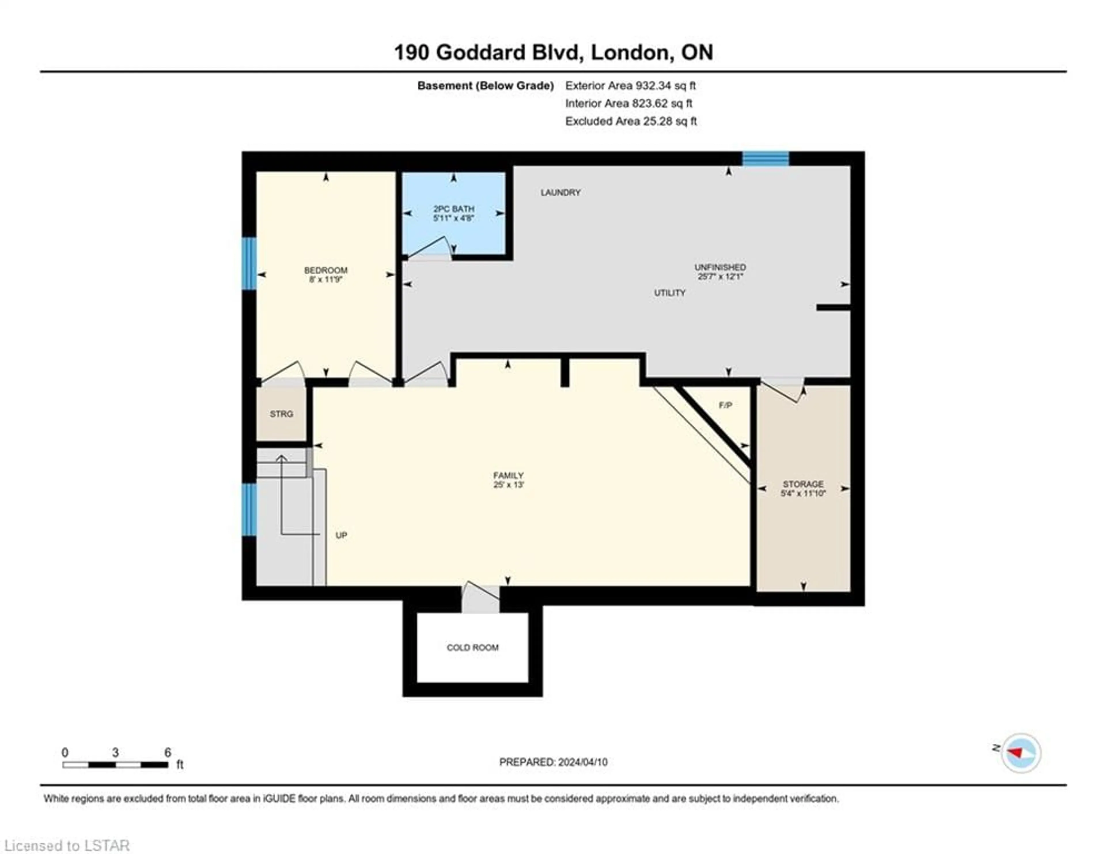 Floor plan for 190 Goddard Blvd, London Ontario N5W 5A1