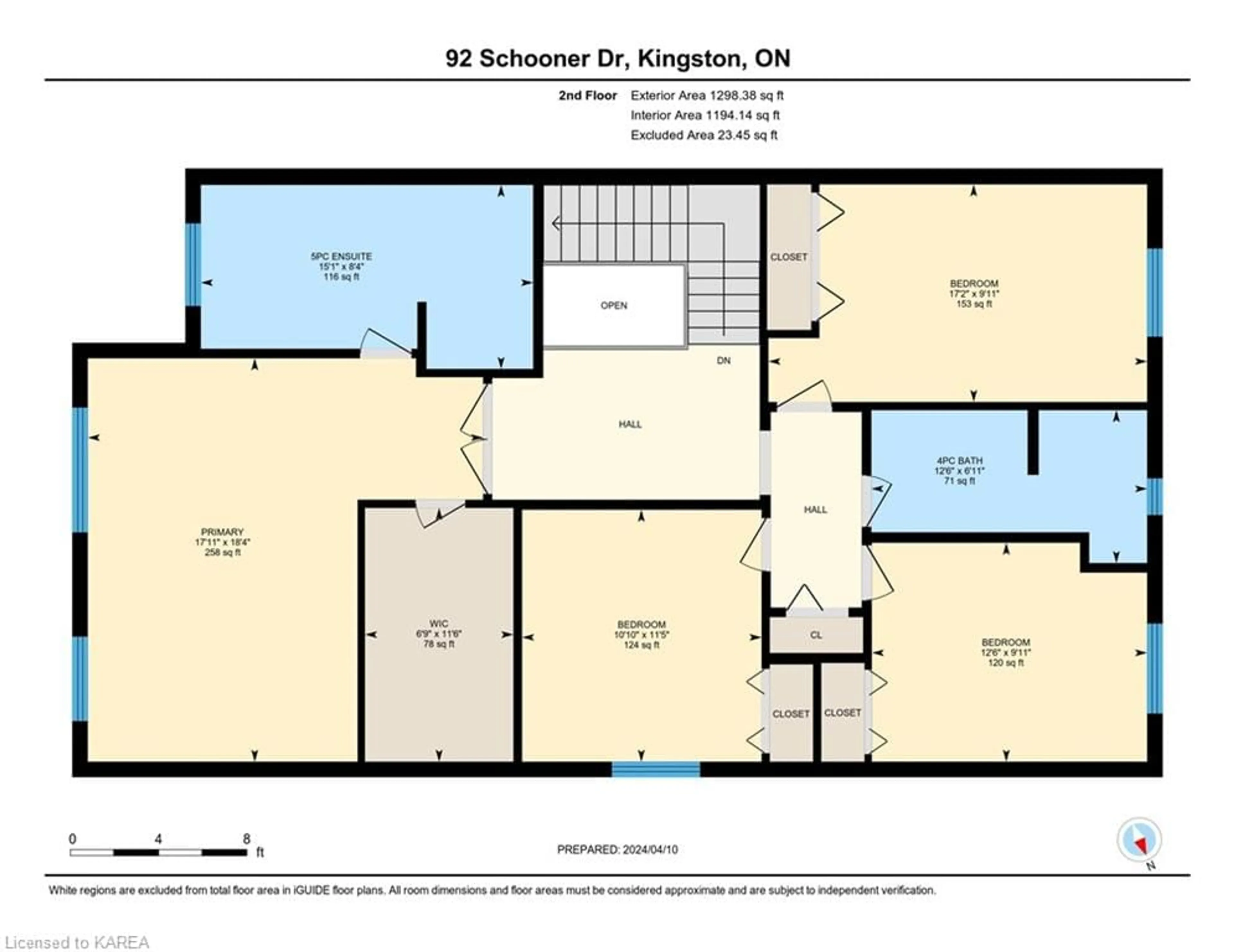 Floor plan for 92 Schooner Dr, Kingston Ontario K7K 0E8