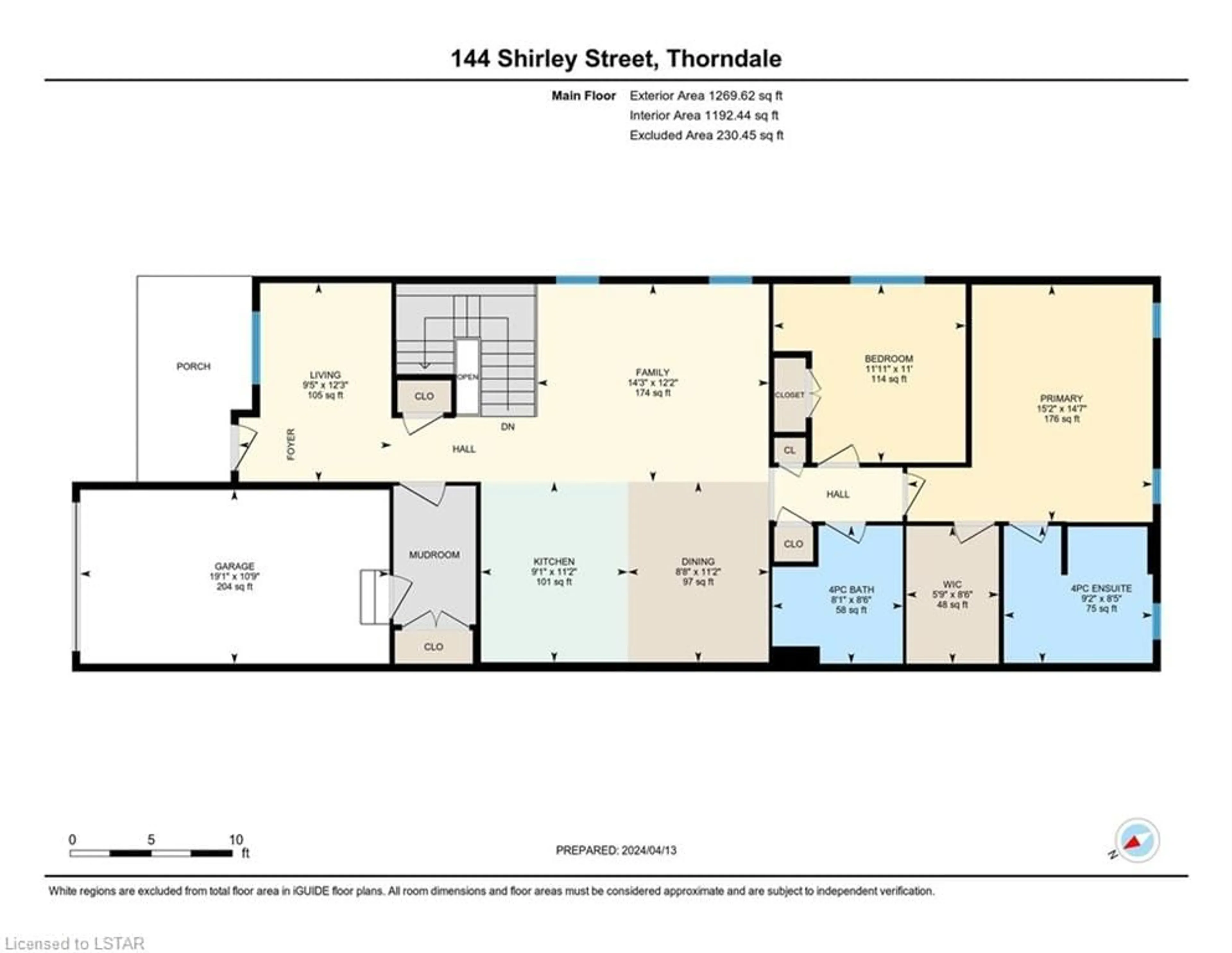 Floor plan for 144 Shirley St, Thorndale Ontario N0M 2P0