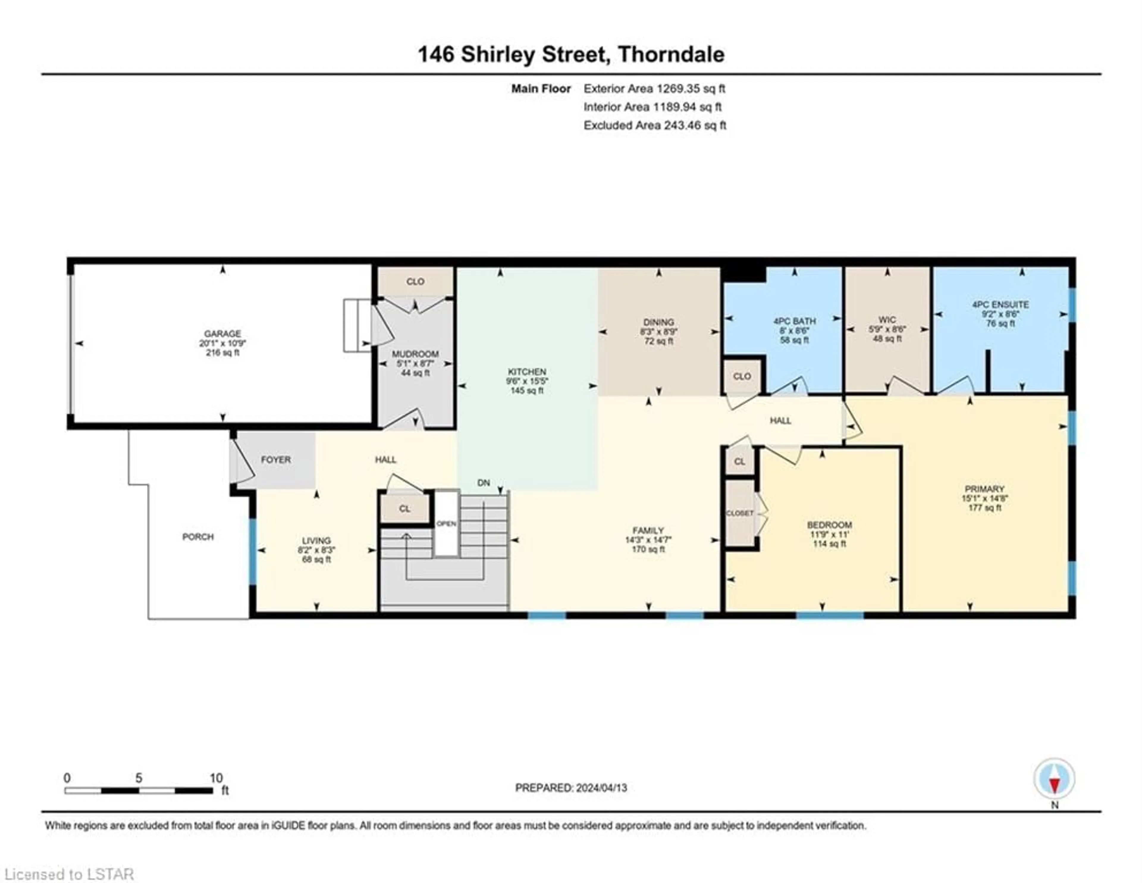 Floor plan for 146 Shirley St, Thorndale Ontario N0M 2P0