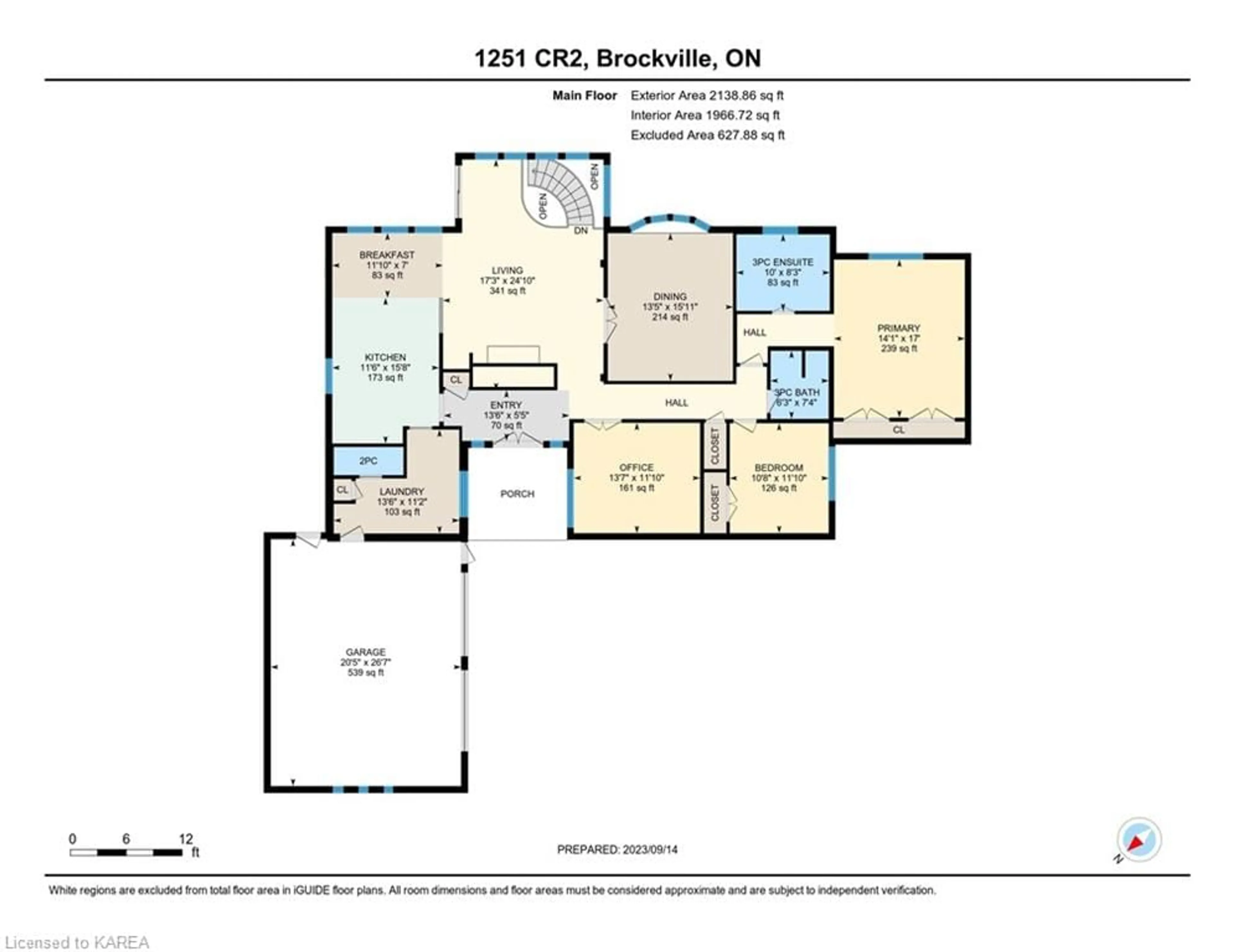 Floor plan for 1351 County 2 Rd, Maitland Ontario K0E 1T0