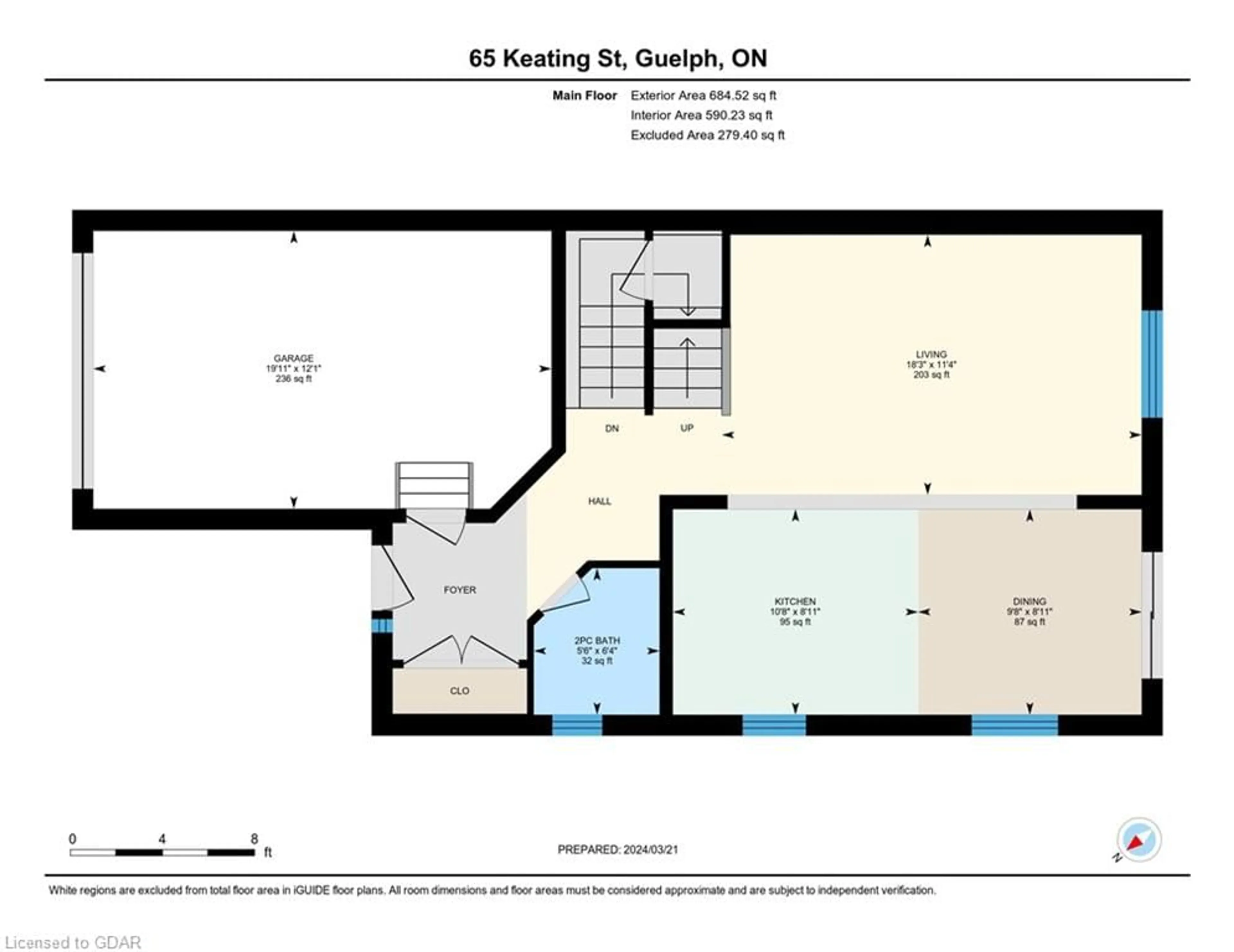 Floor plan for 65 Keating St, Guelph Ontario N1E 0S1