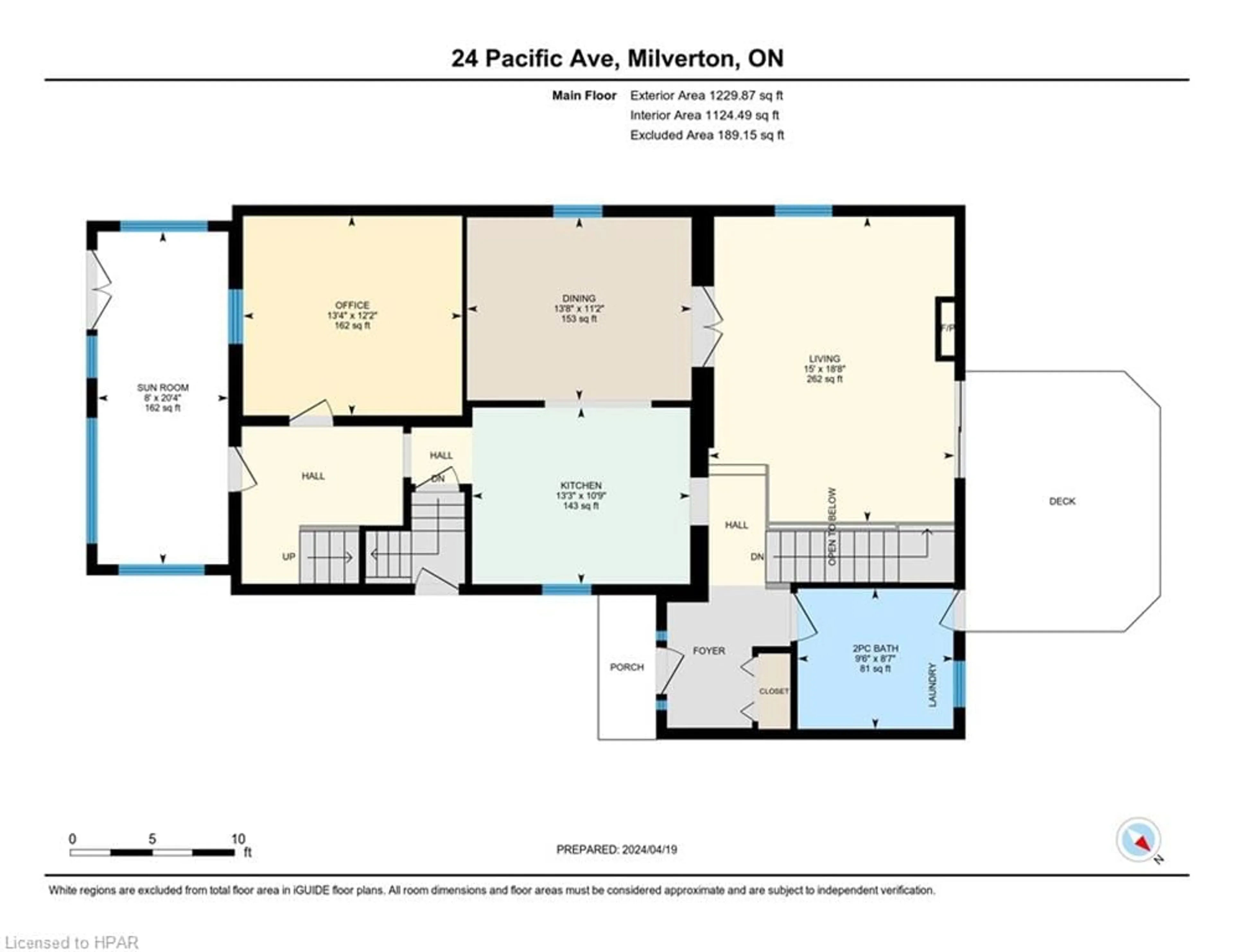 Floor plan for 24 Pacific Ave, Milverton Ontario N0K 1M0