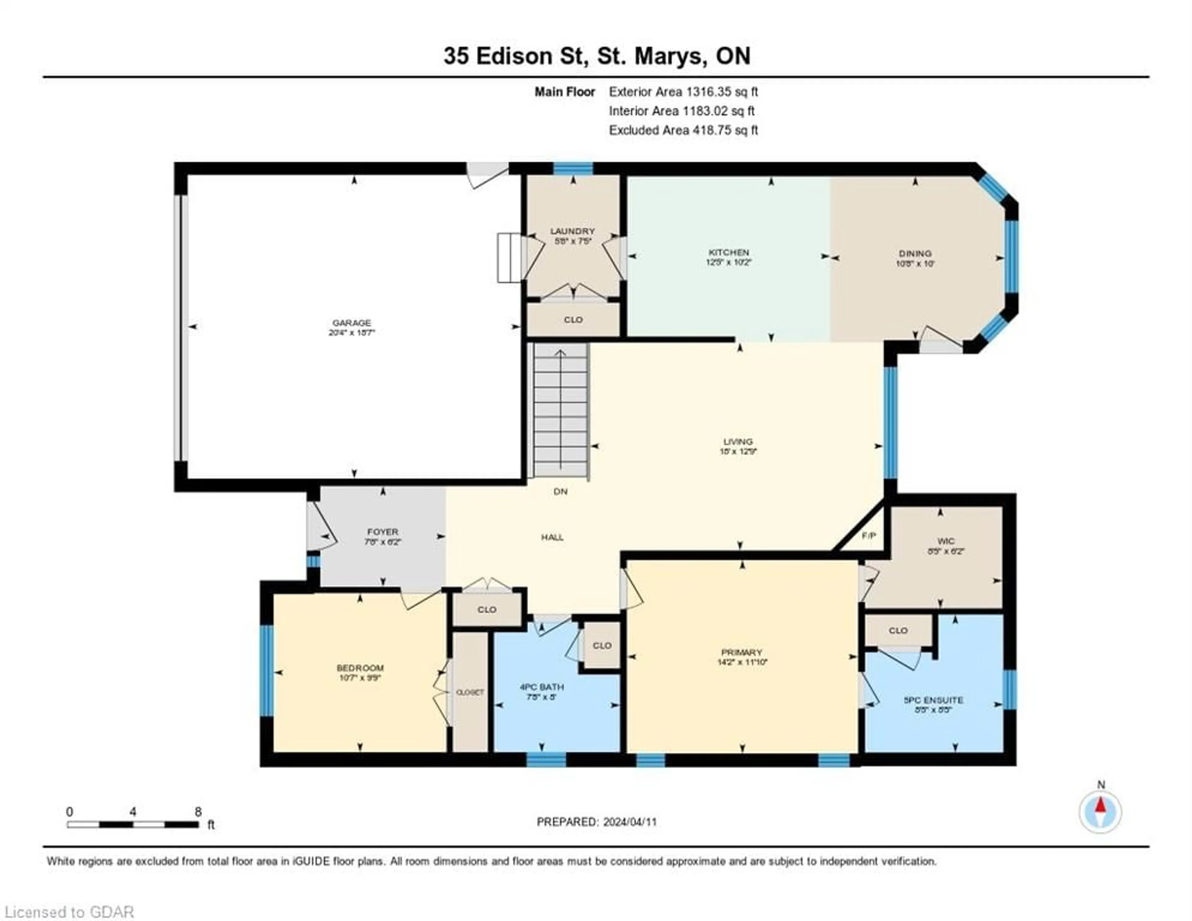 Floor plan for 35 Edison Street St, St. Marys Ontario N4X 0A8