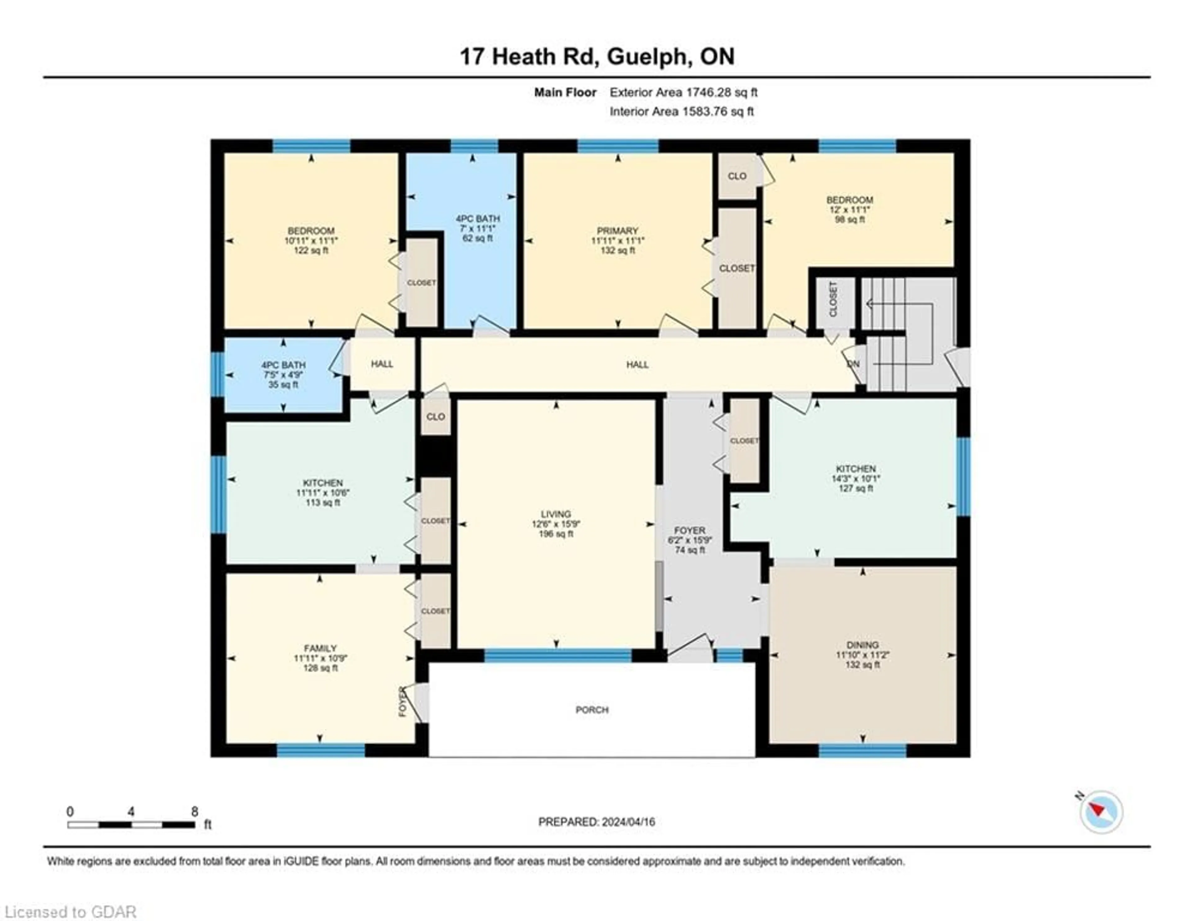 Floor plan for 17 Heath Rd, Guelph Ontario N1H 6G8