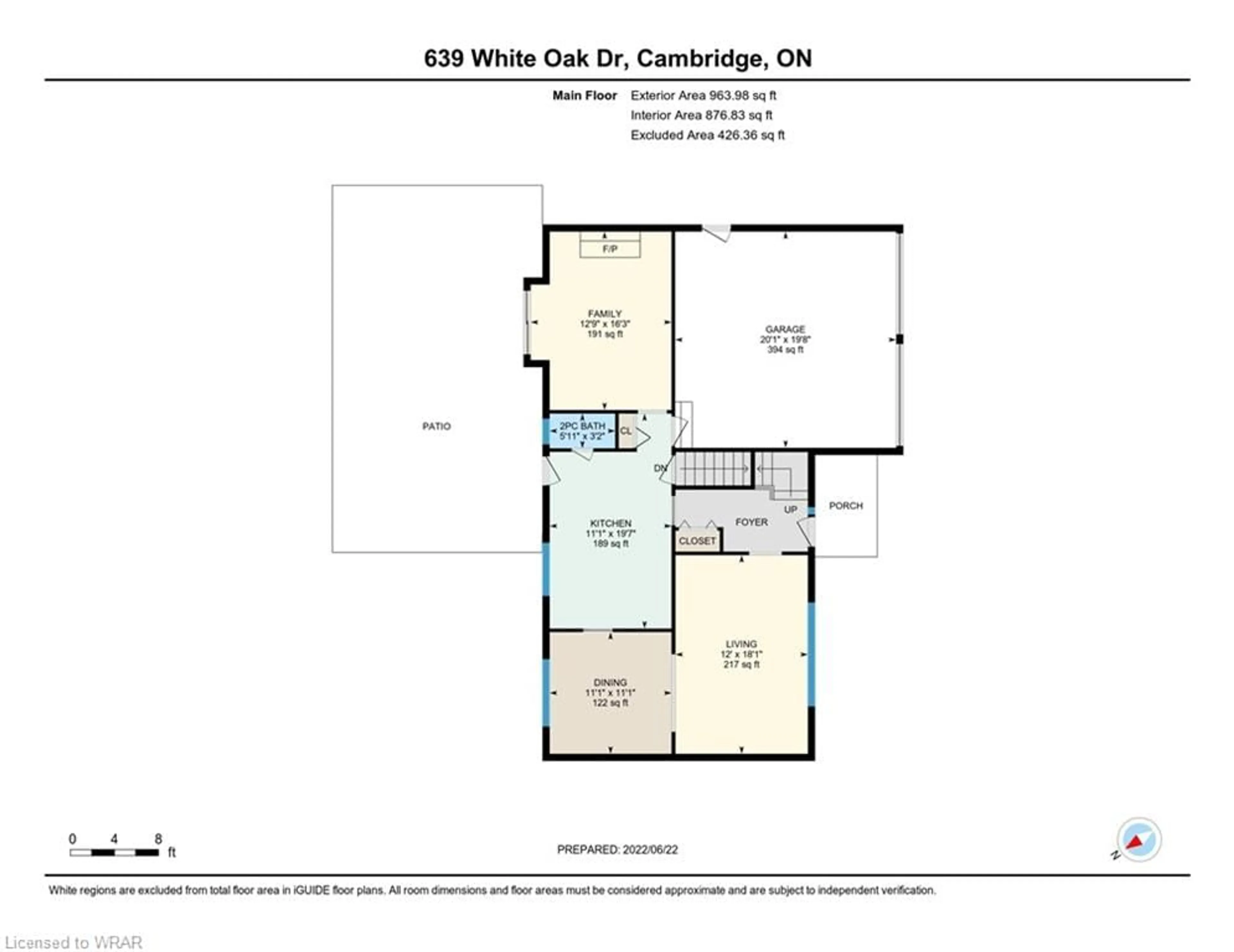 Floor plan for 639 White Oak Dr, Cambridge Ontario N1S 4J4