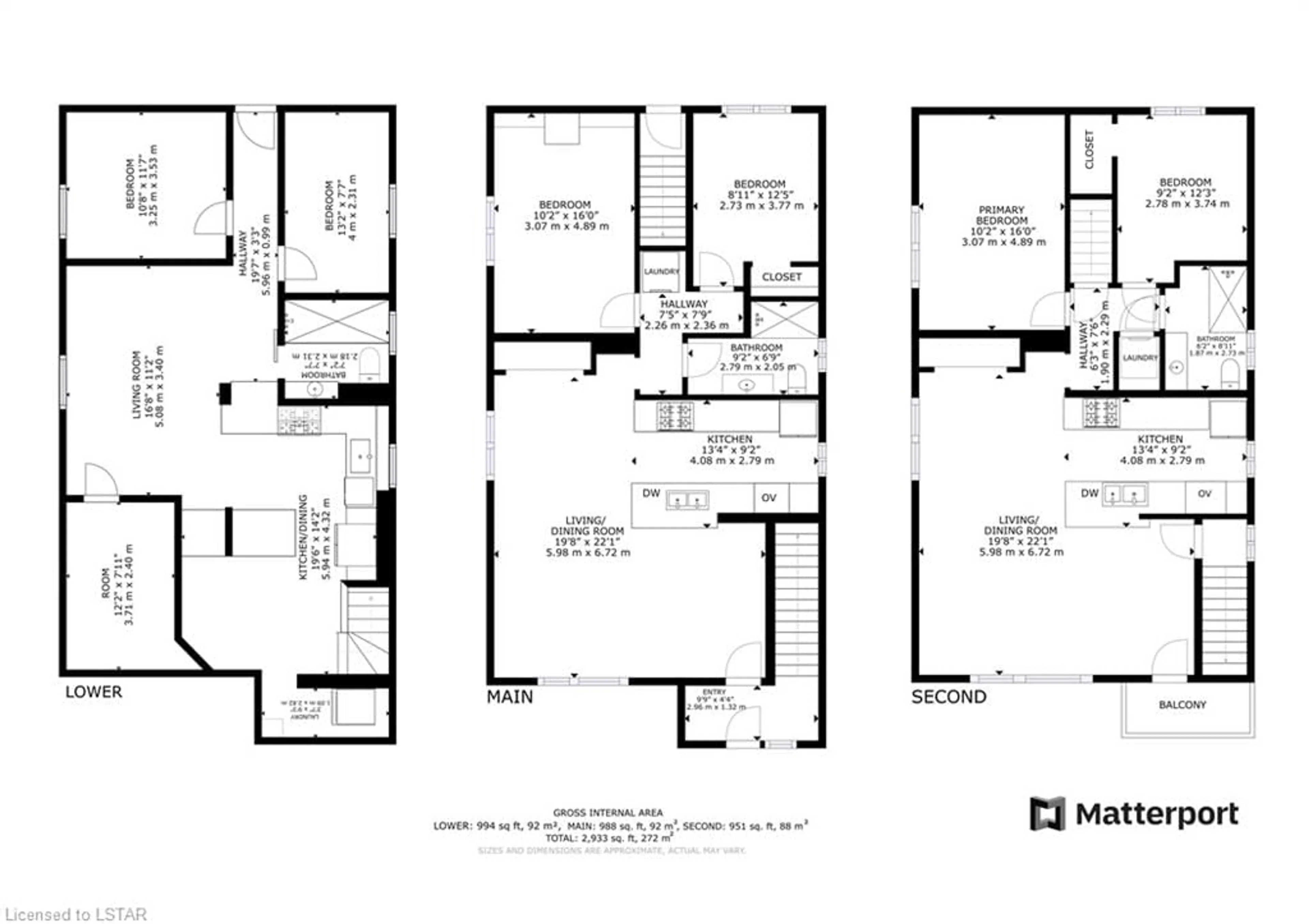 Floor plan for 358 Briarhill Ave, London Ontario N5Y 1N9