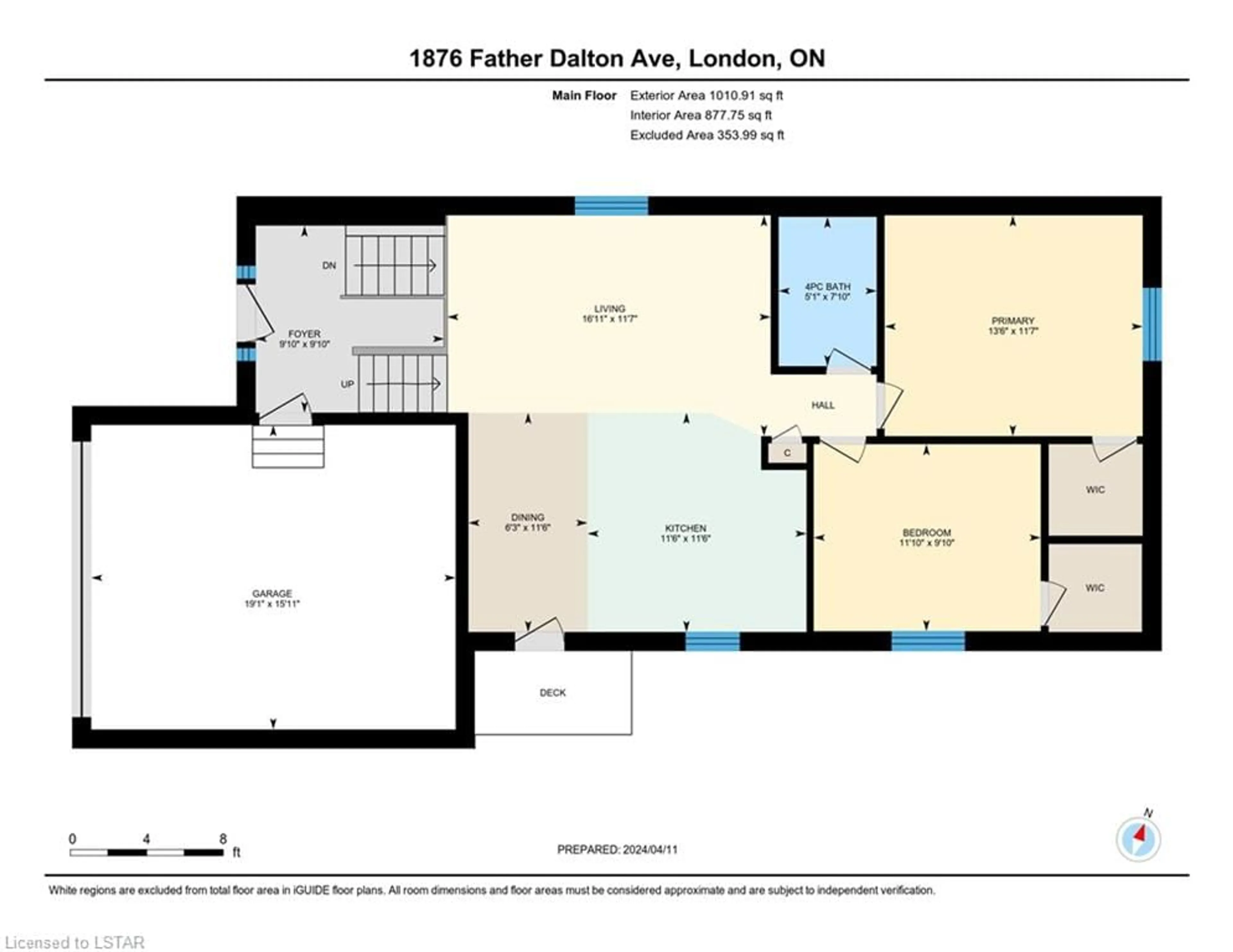 Floor plan for 1876 Father Dalton Ave, London Ontario N5X 4P1