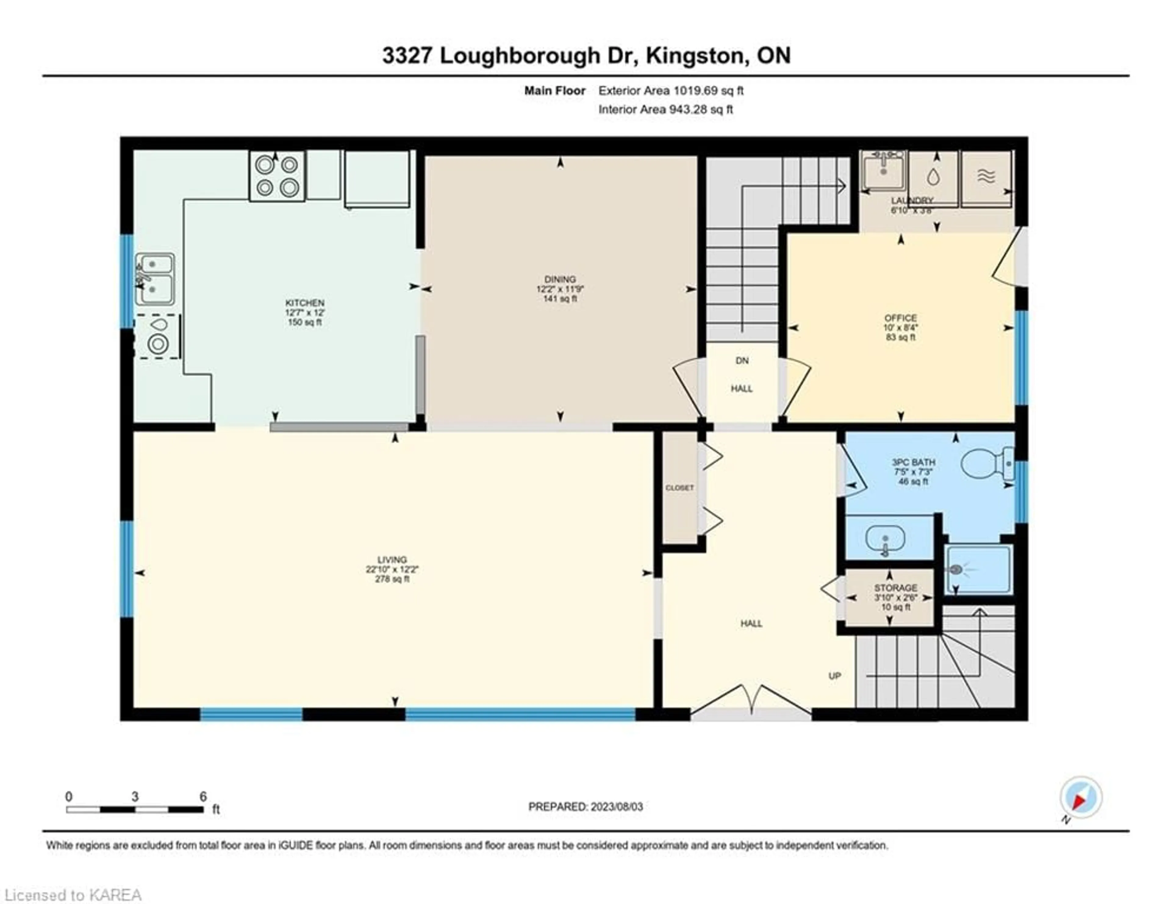 Floor plan for 3327 Loughborough Dr, Elginburg Ontario K0H 1M0