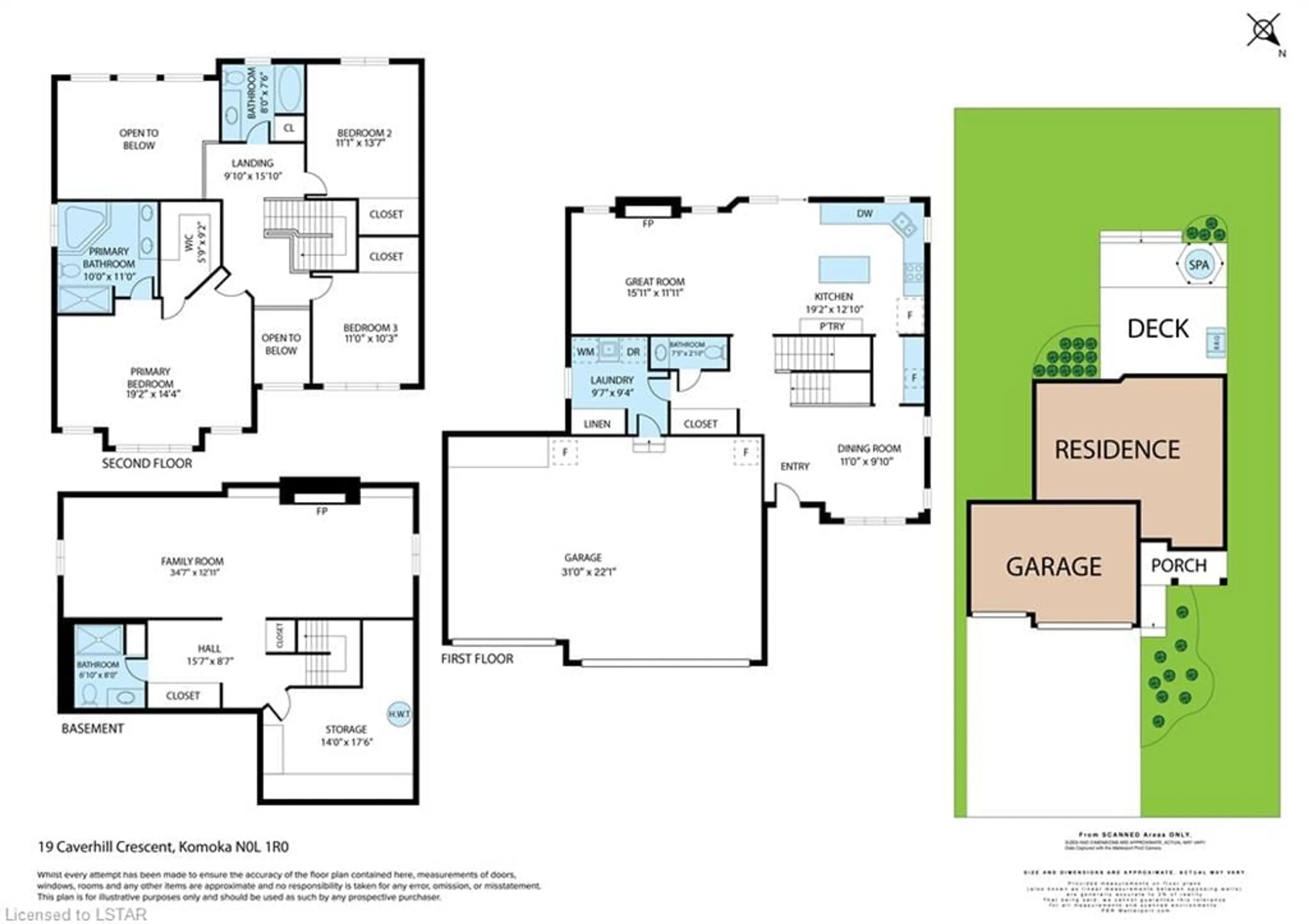 Floor plan for 19 Caverhill Cres, Komoka Ontario N0L 1R0