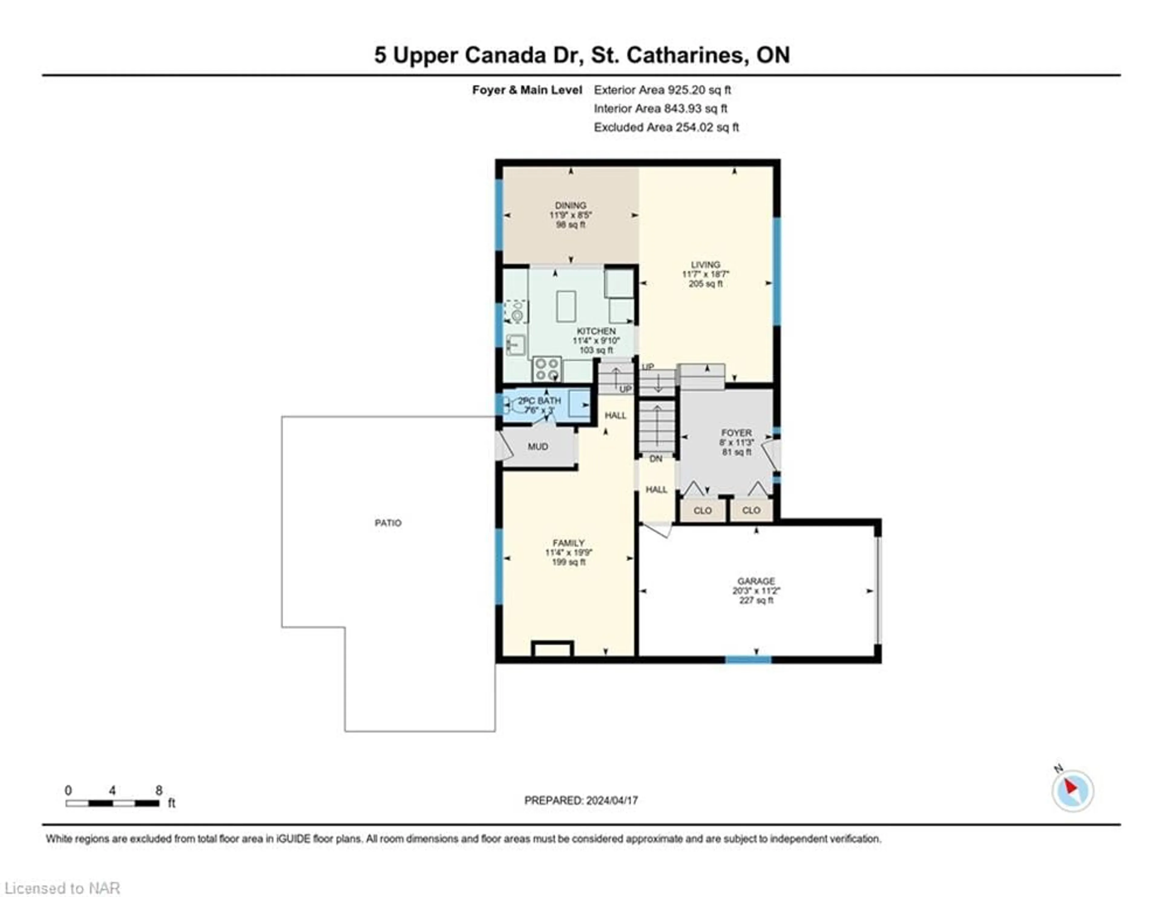Floor plan for 5 Upper Canada Dr, St. Catharines Ontario L2N 3H3