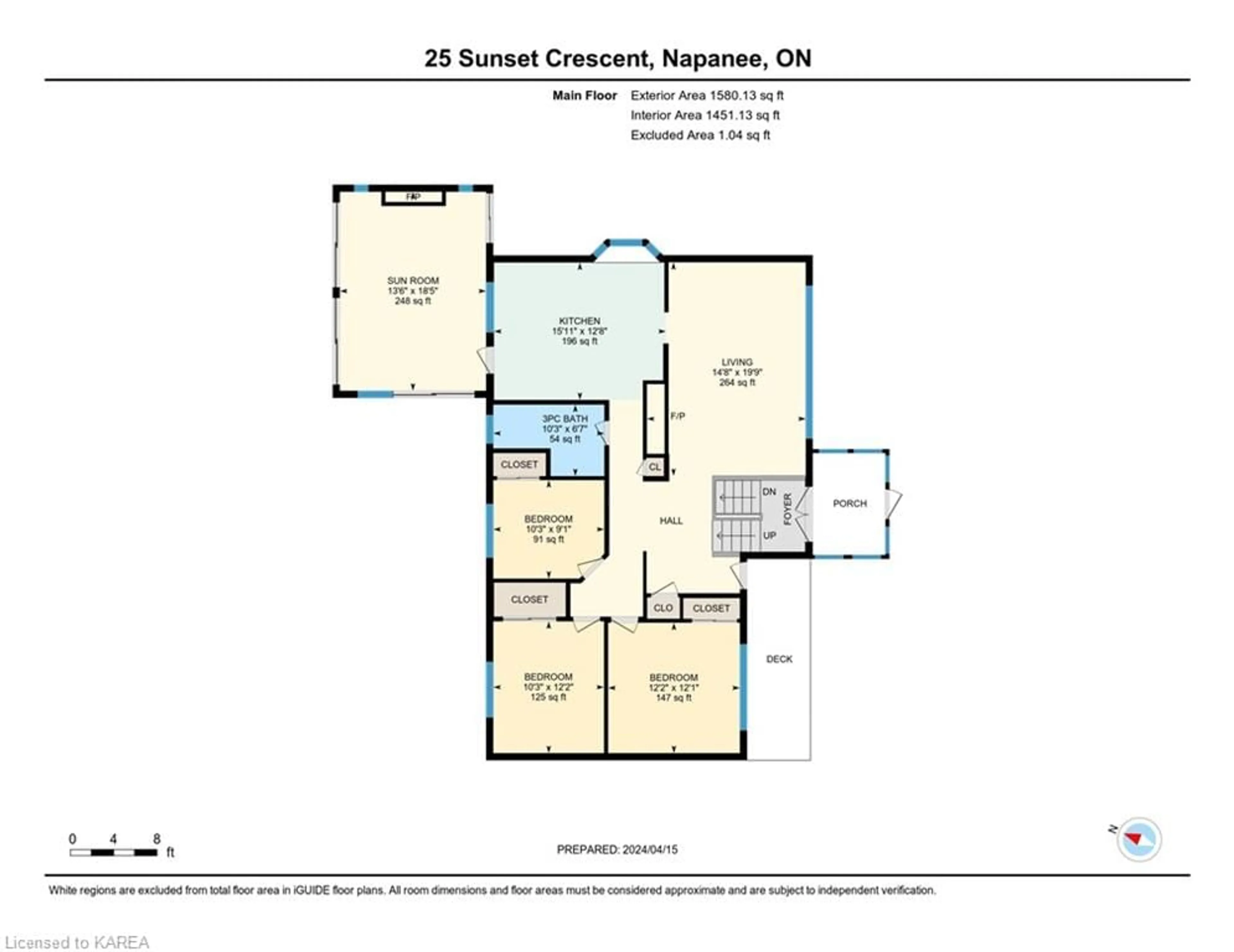 Floor plan for 25 Sunset Cres, Napanee Ontario K7R 2G5