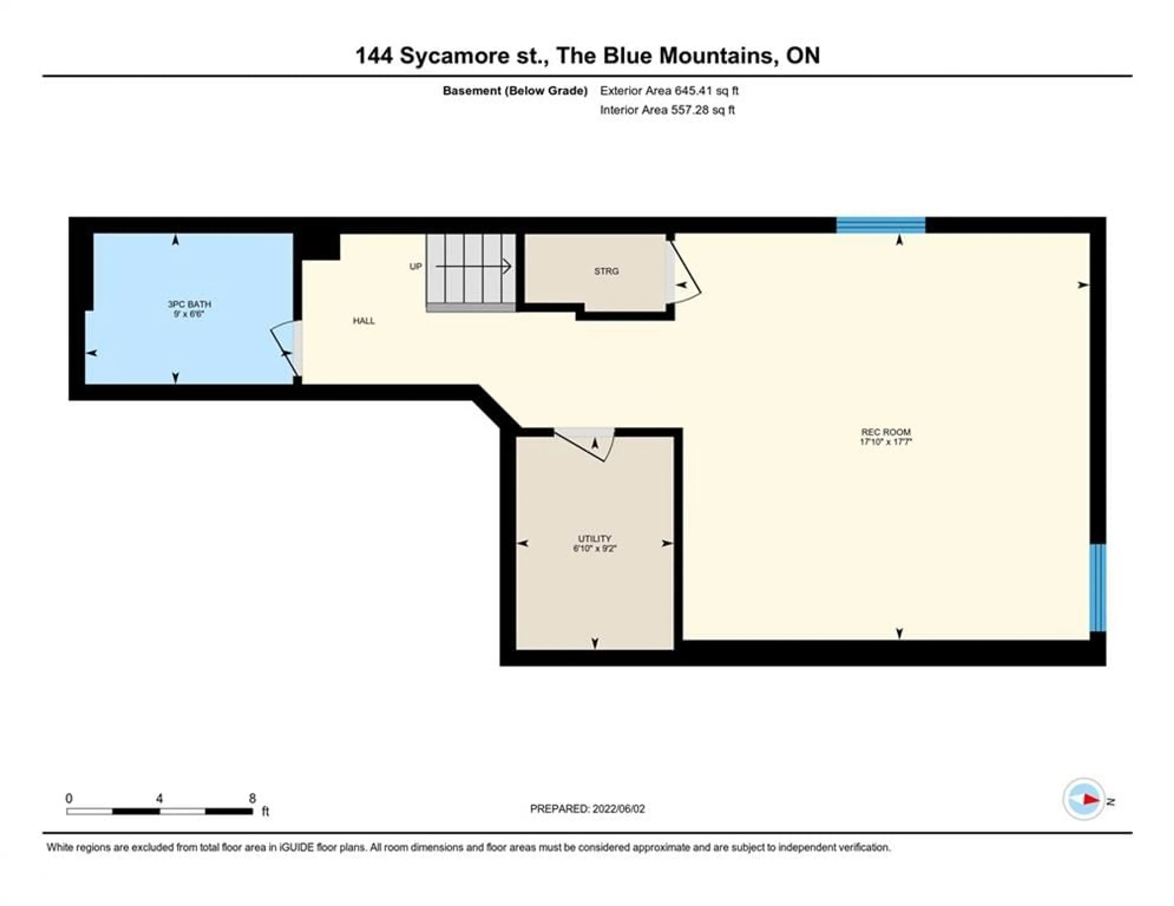 Floor plan for 144 Sycamore St, The Blue Mountains Ontario L9Y 4E2
