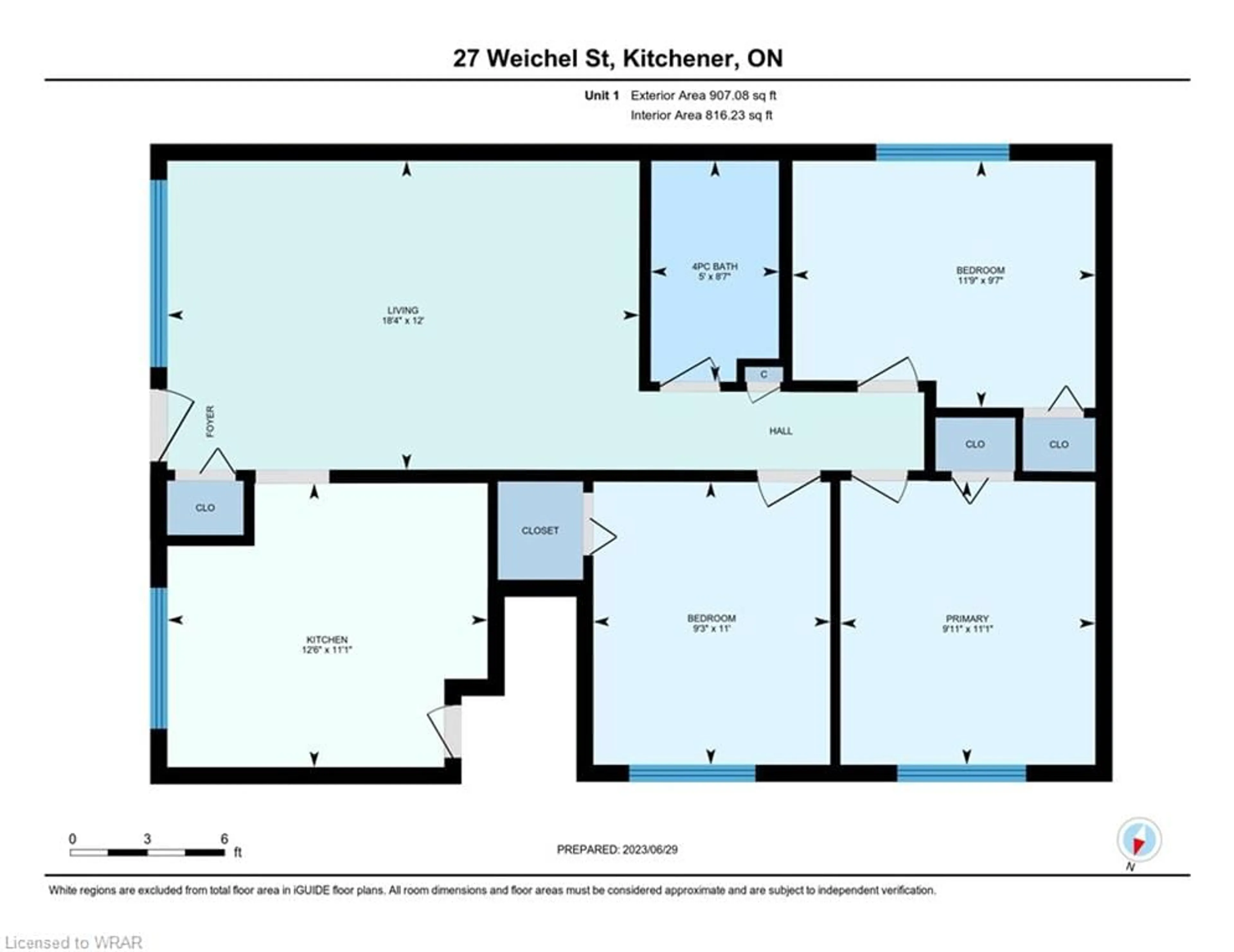 Floor plan for 27 Weichel St, Kitchener Ontario N2M 2A7
