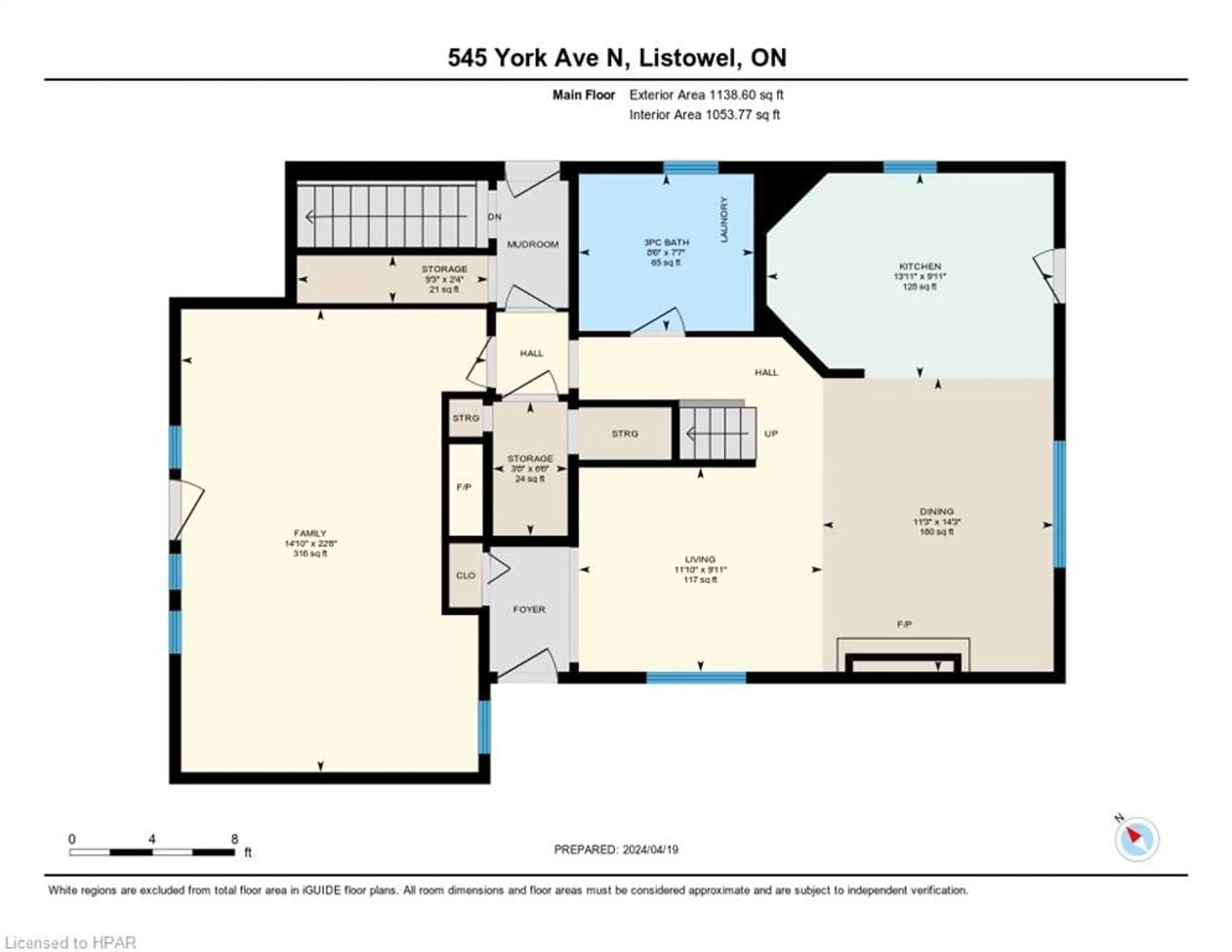 Floor plan for 545 York Ave, Listowel Ontario N4W 2X8