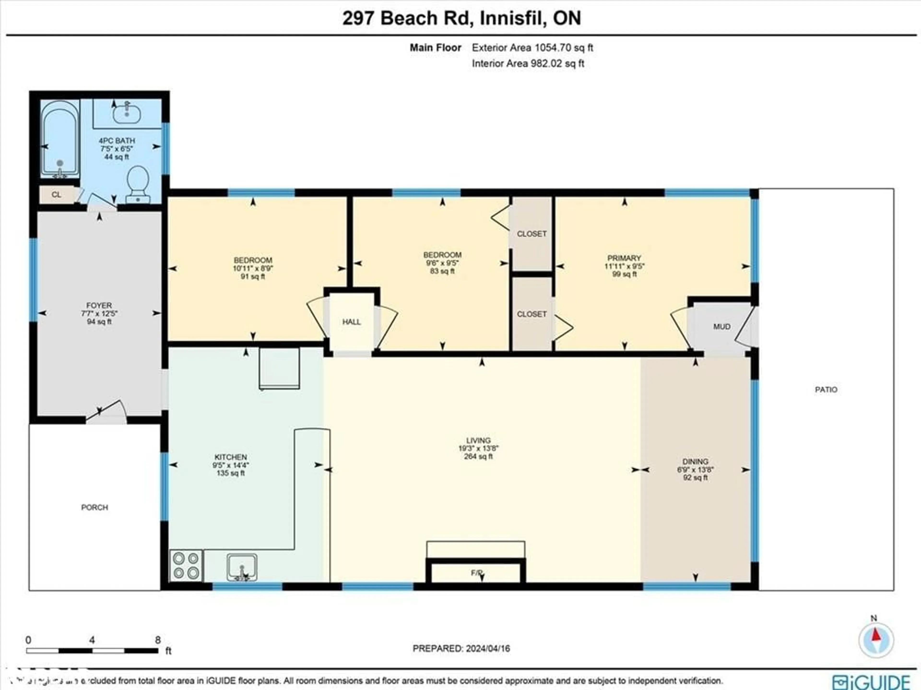Floor plan for 297 Beach Rd, Innisfil Ontario L0L 1R0