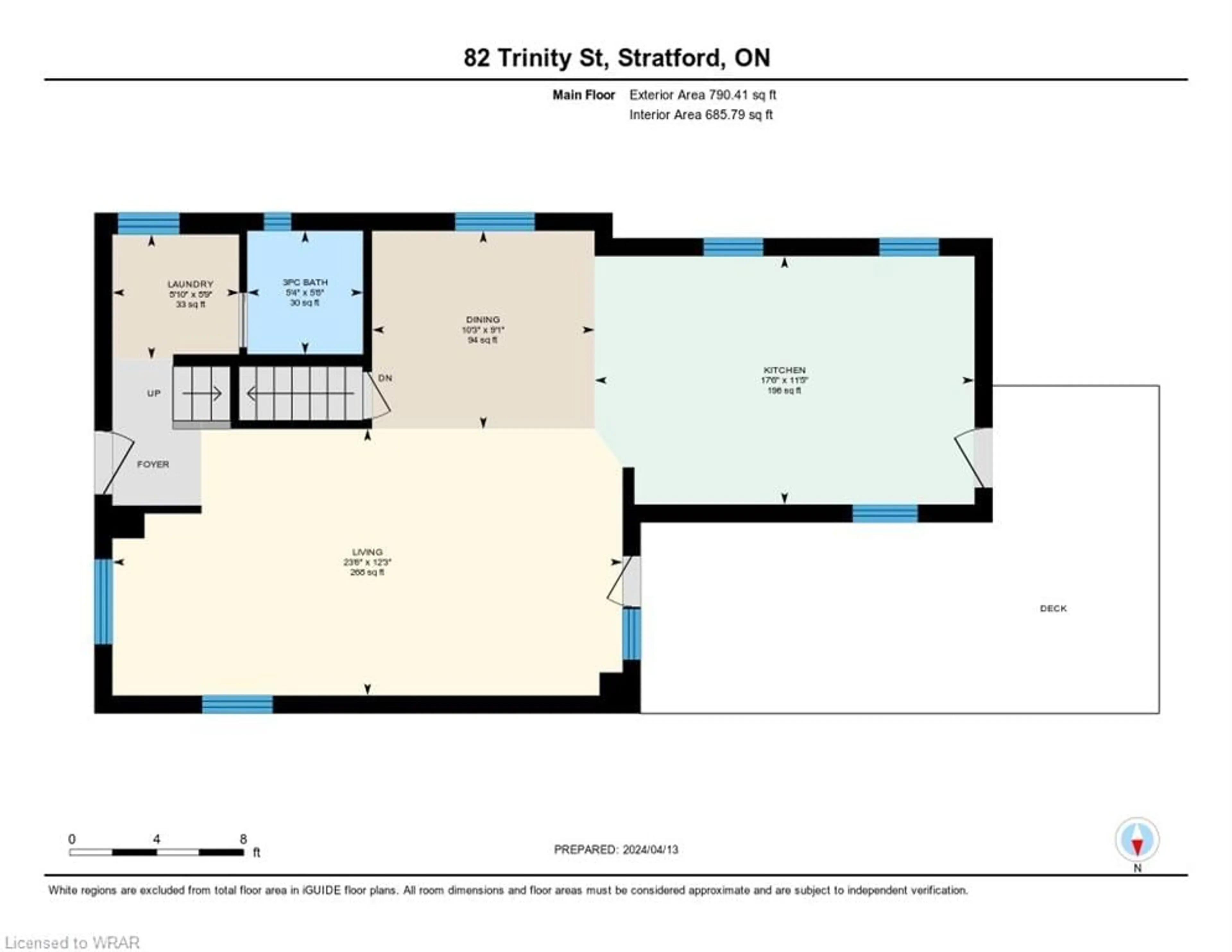 Floor plan for 82 Trinity St, Stratford Ontario N5A 4P6