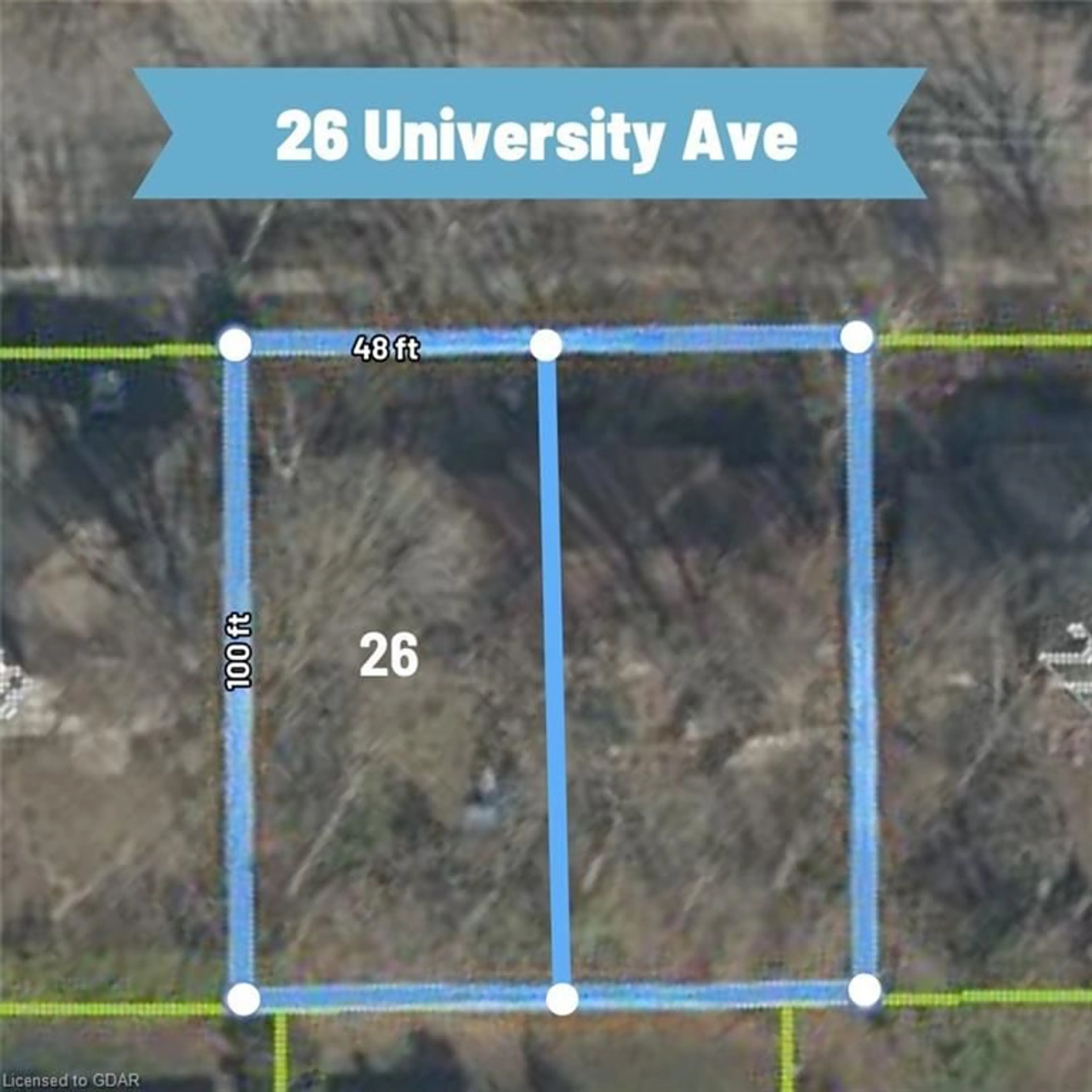 Picture of a map for 26 University Ave, Guelph Ontario N1G 1N4