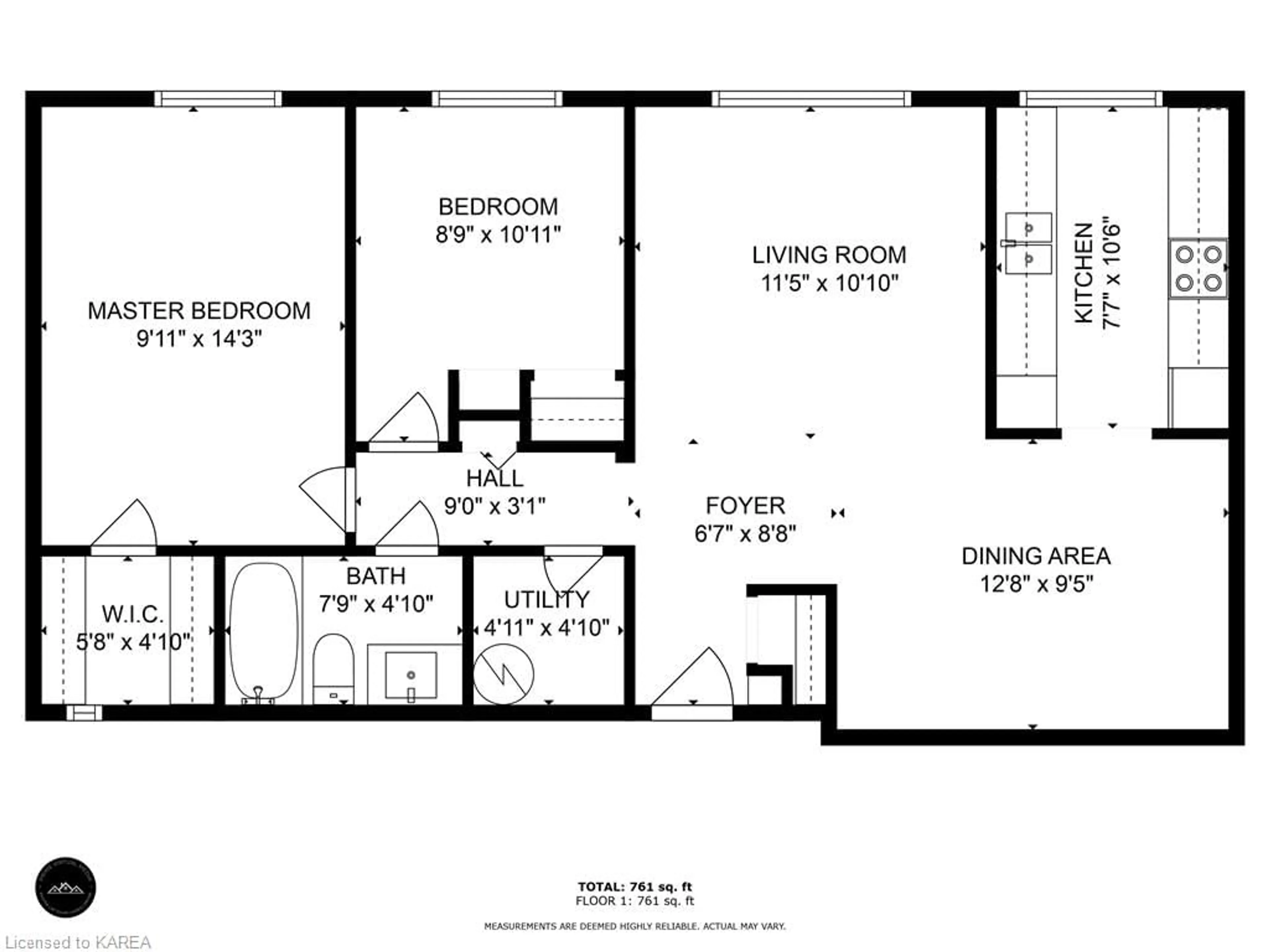 Floor plan for 1010 Pembridge Cres #110, Kingston Ontario K7P 1A3