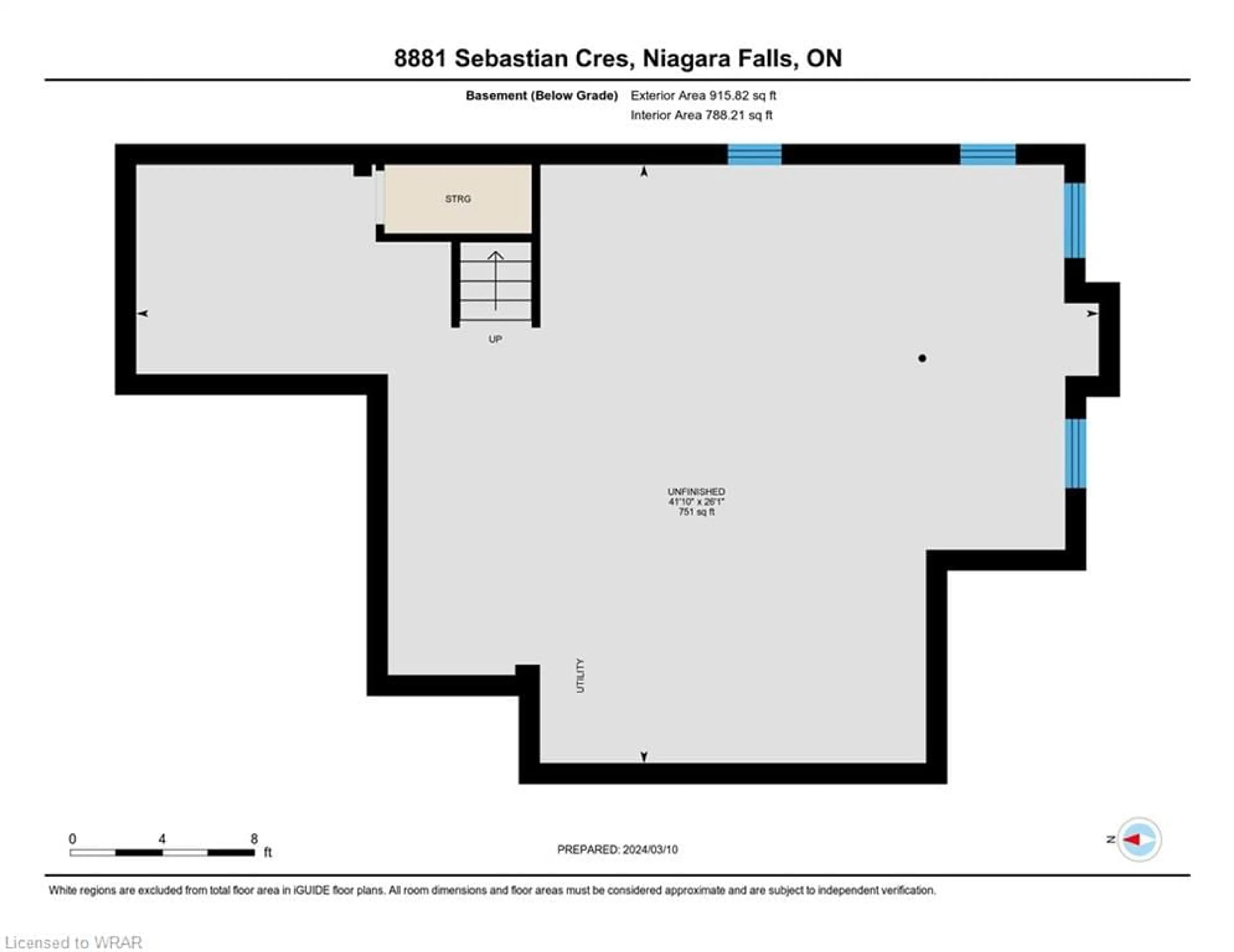 Floor plan for 8881 Sebastian Cres, Niagara Falls Ontario L2H 0C2