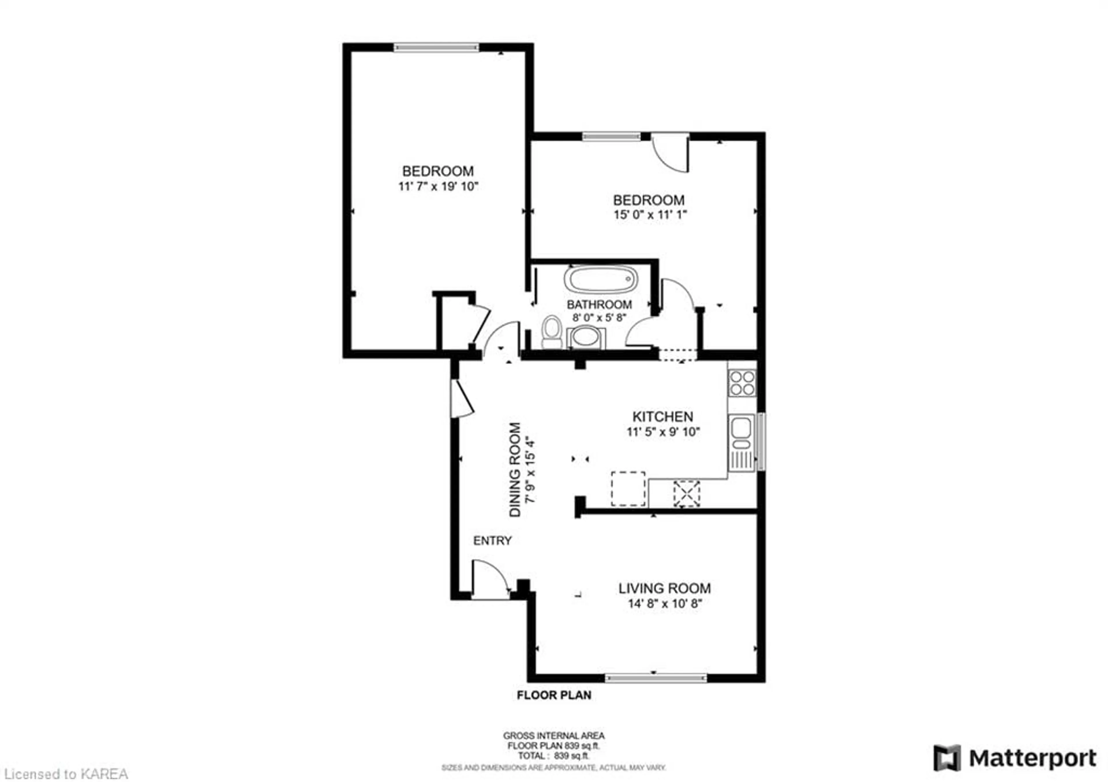 Floor plan for 423 Palace Rd, Kingston Ontario K7L 4T5