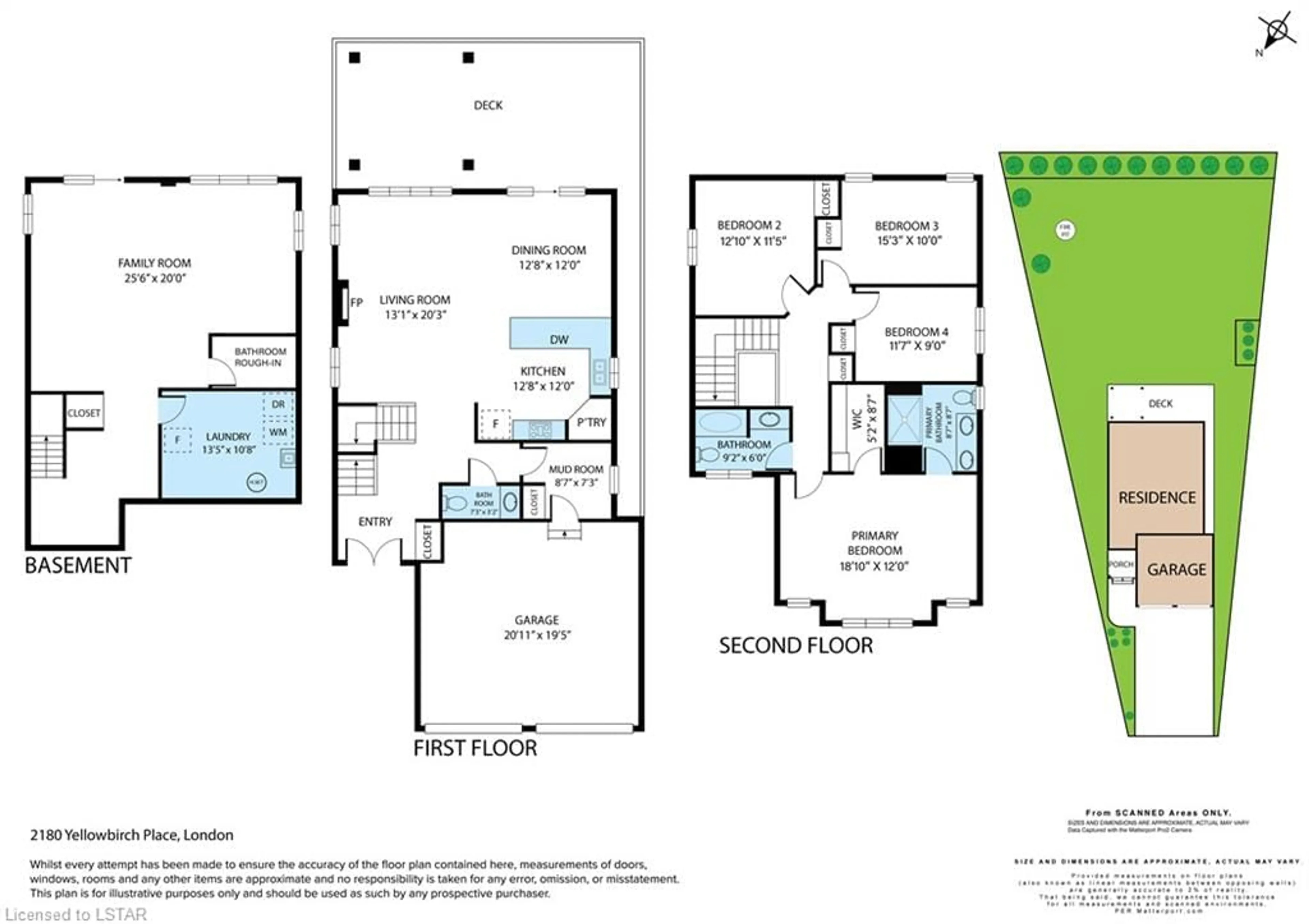 Floor plan for 2180 Yellowbirch Pl, London Ontario N6G 5C1