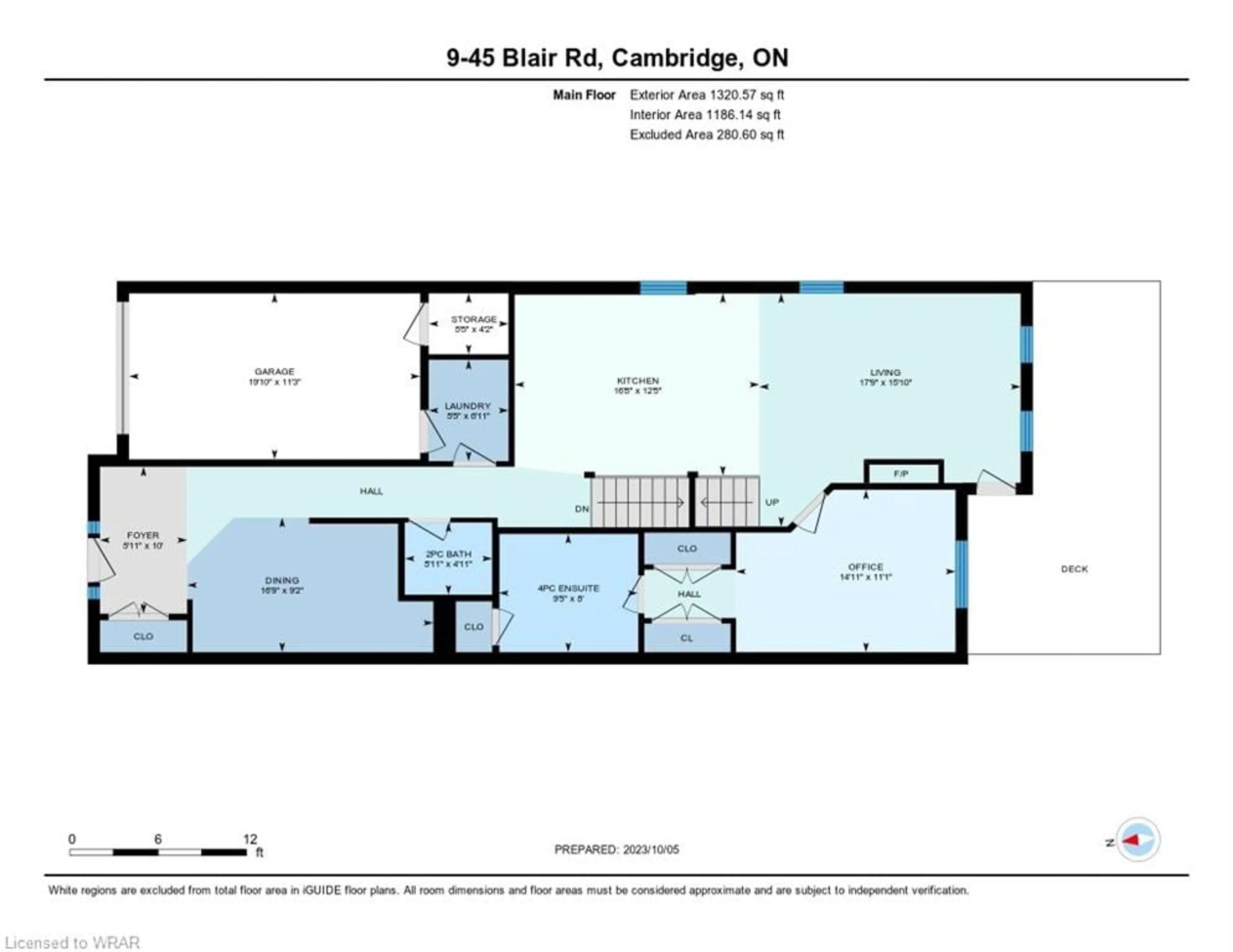 Floor plan for 45 Blair Rd #9, Cambridge Ontario N1S 2H8