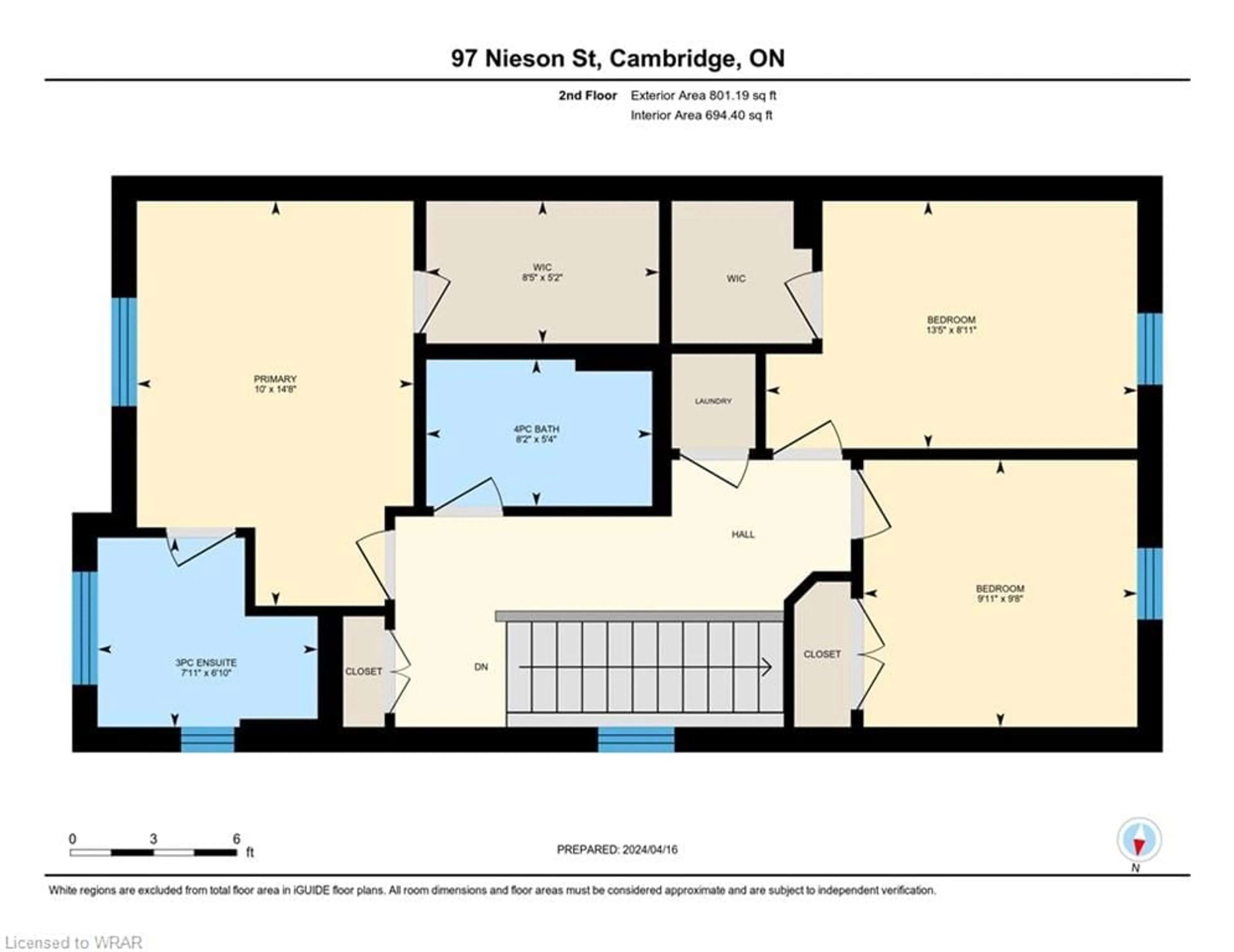 Floor plan for 97 Nieson St, Cambridge Ontario N1R 0B9