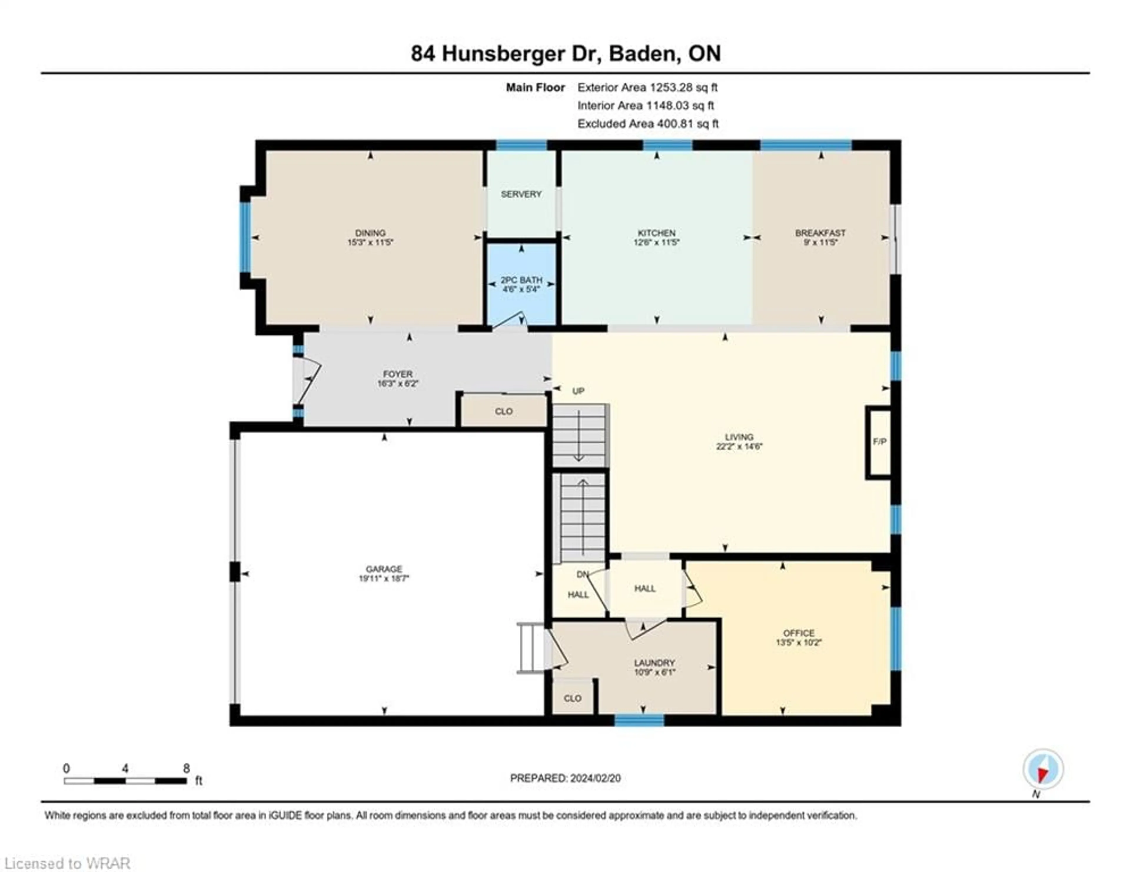 Floor plan for 84 Hunsberger Dr, Baden Ontario N3A 4S5