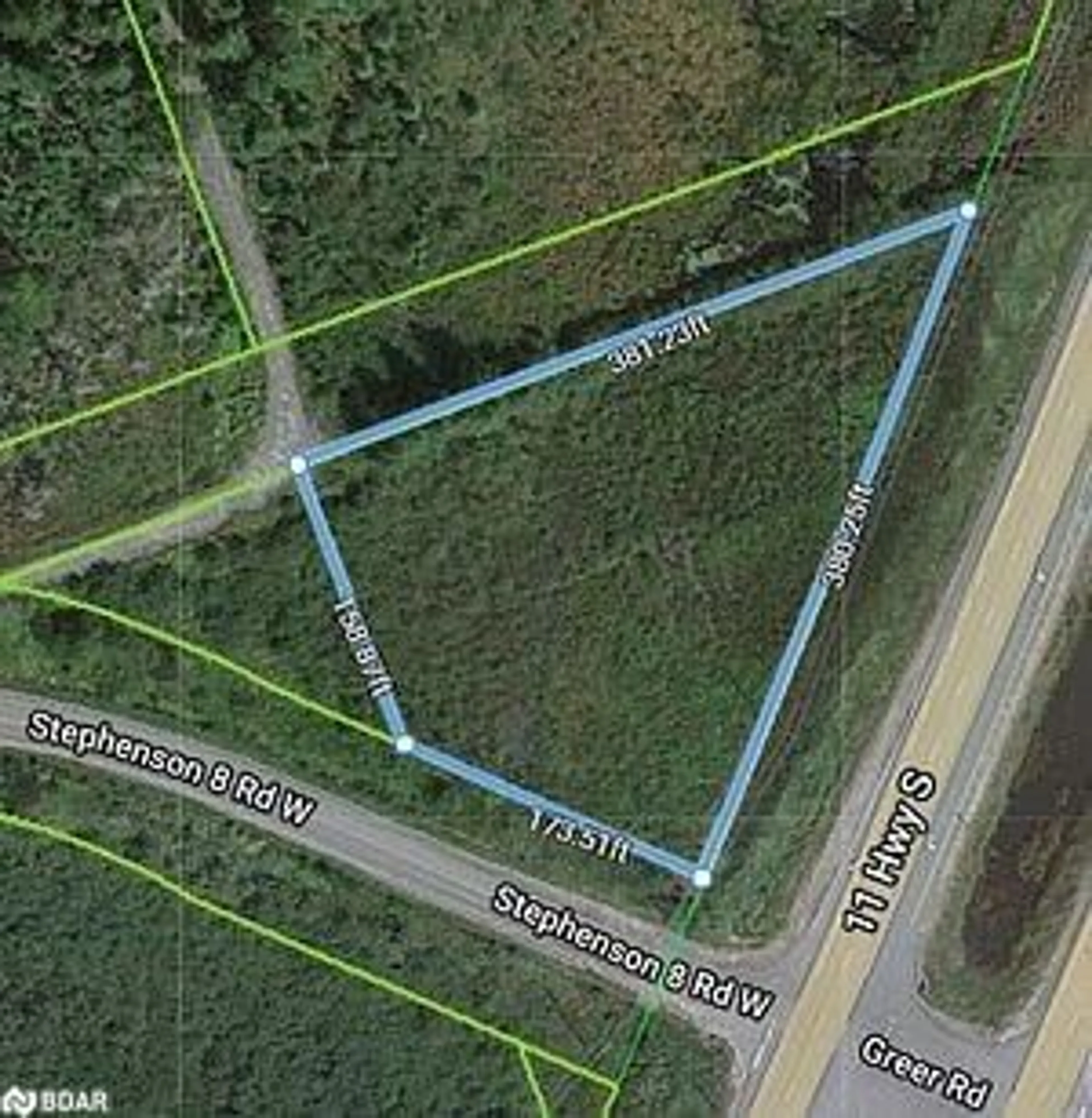 Picture of a map for 135 Stephenson Rd, Huntsville Ontario P0B 1M0