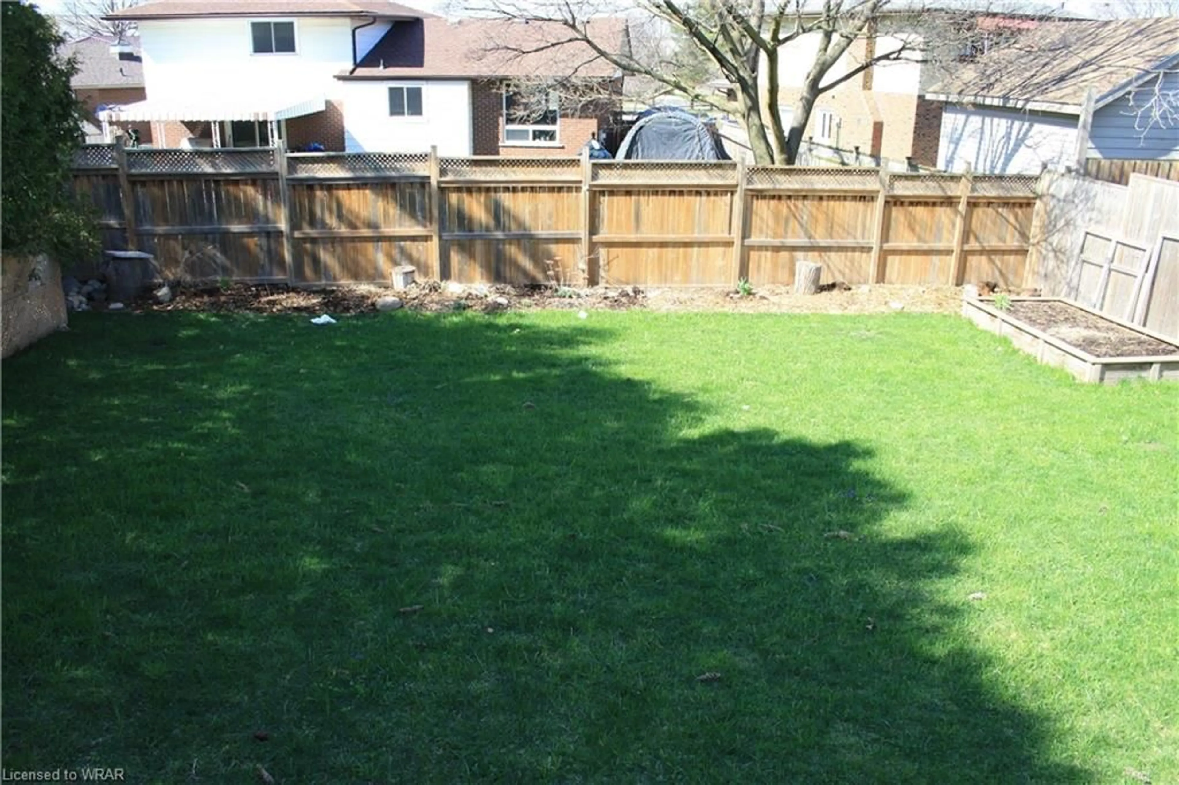 Fenced yard for 52 Upper Canada Dr, Kitchener Ontario N2P 1E5