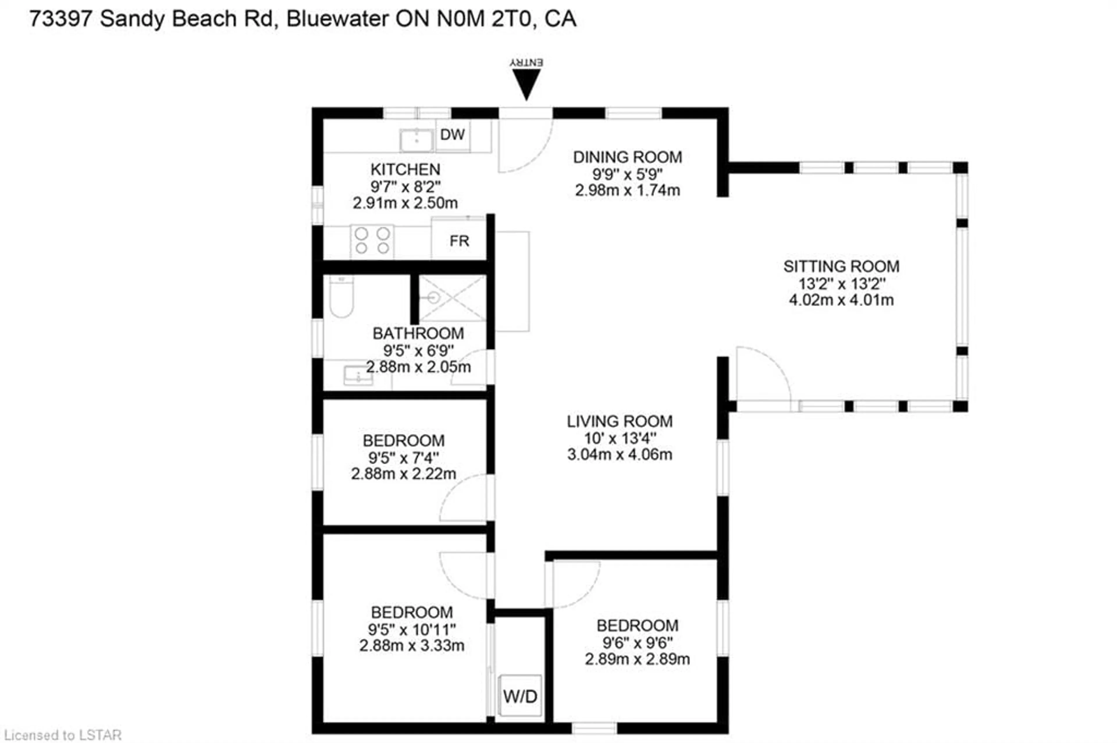 Floor plan for 73397 Sandy Beach Rd, Bluewater (Munic) Ontario N0M 2T0