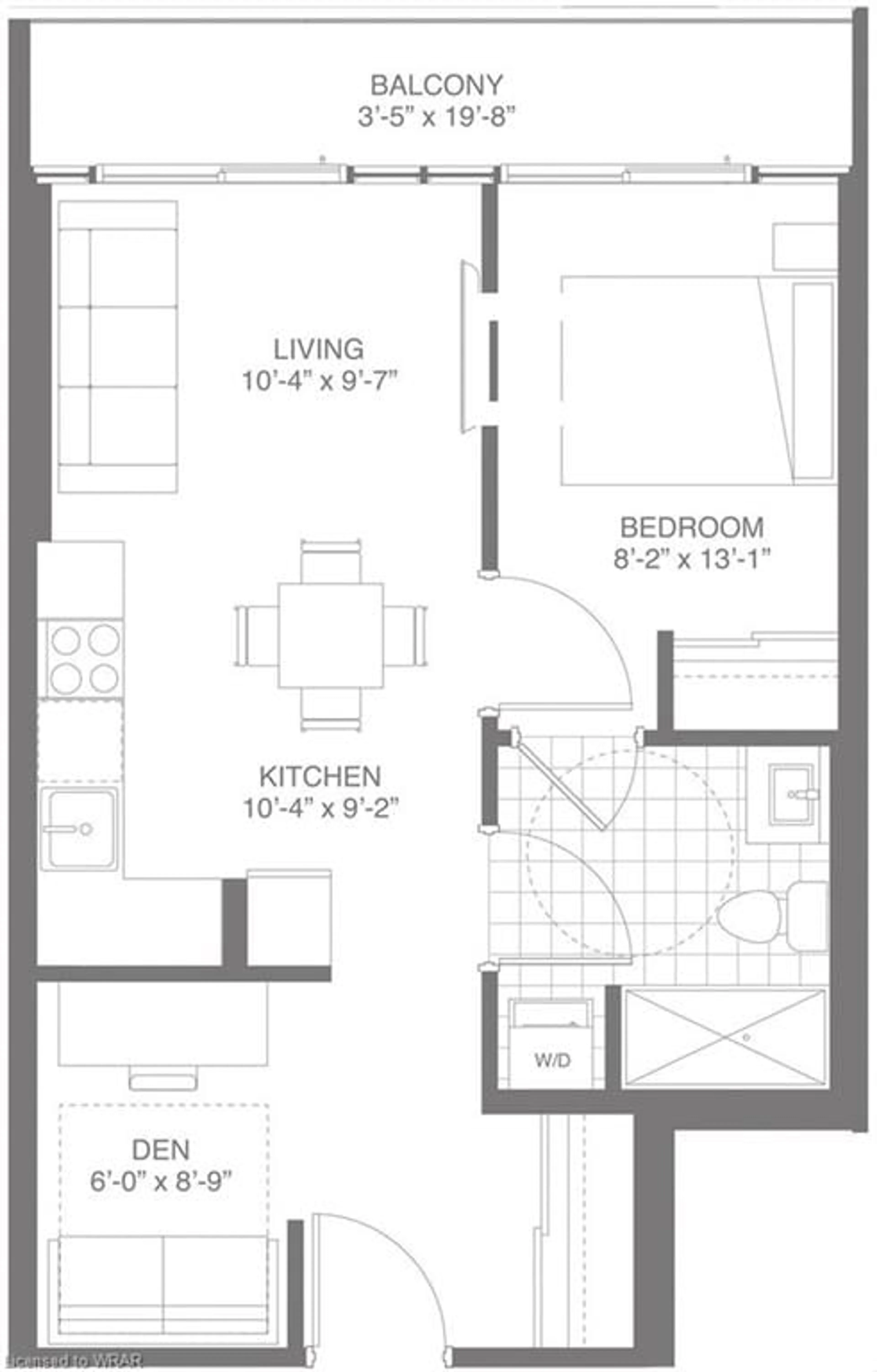 Floor plan for 60 Frederick St #2103, Kitchener Ontario N2H 0C7