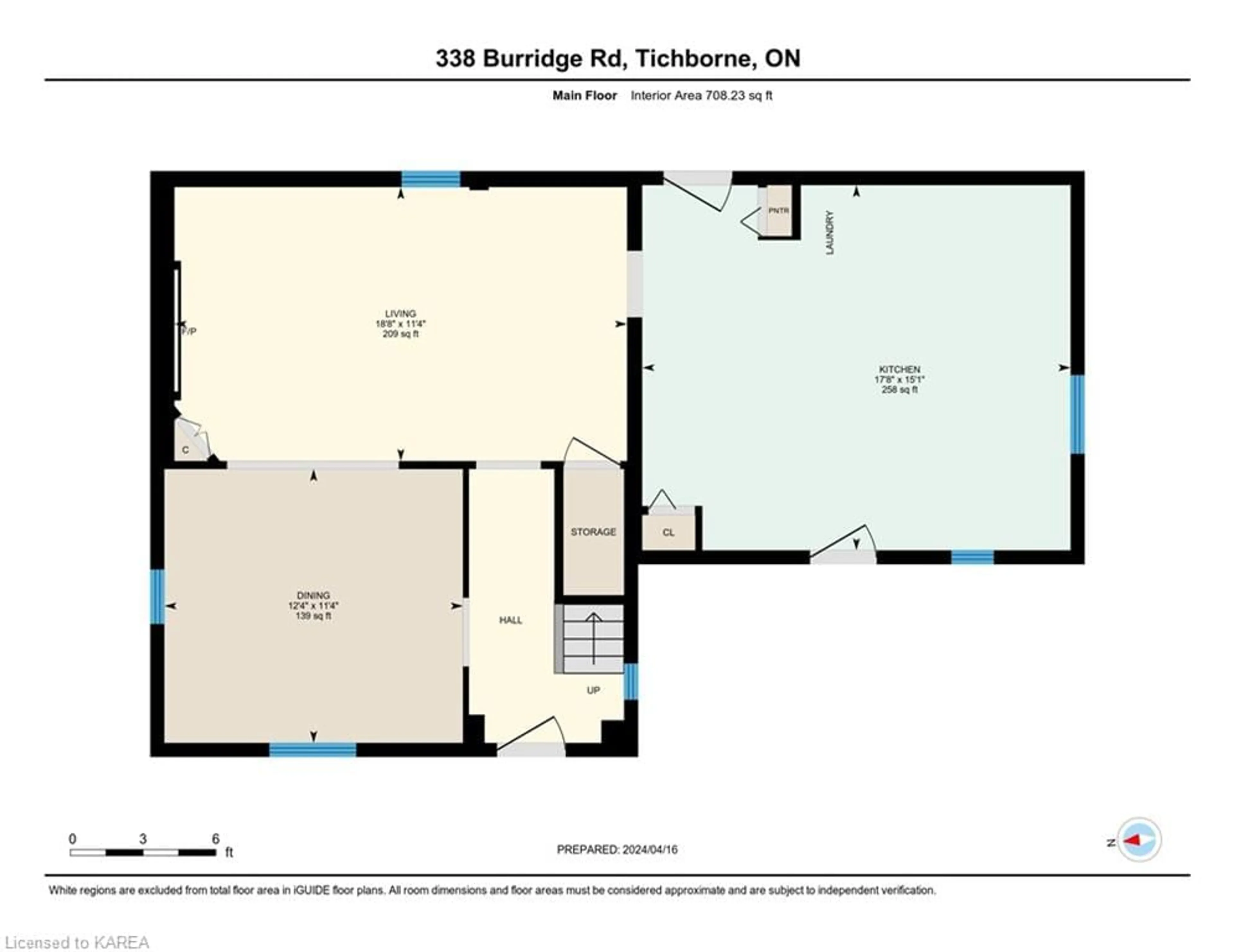 Floor plan for 338 Burridge Rd, Godfrey Ontario K0H 1T0