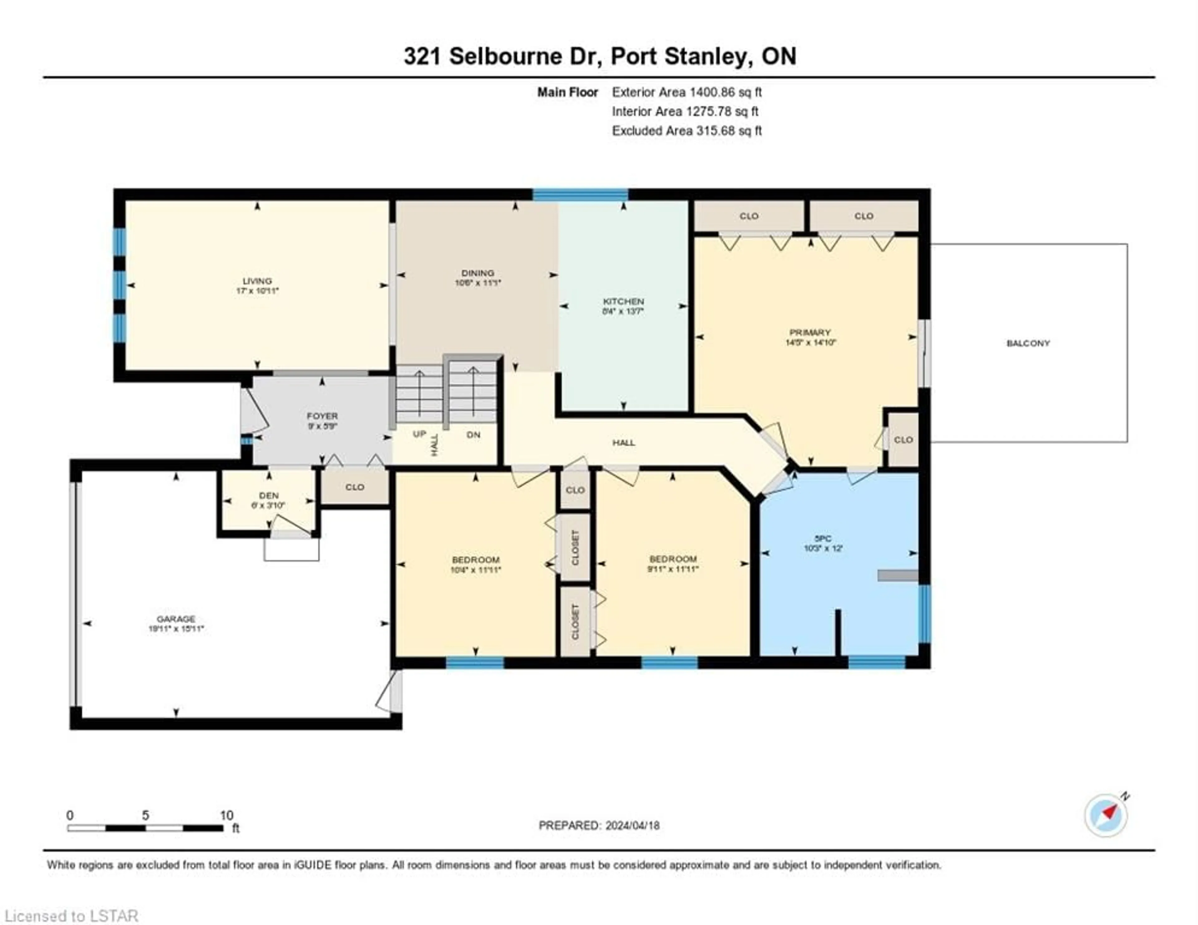 Floor plan for 321 Selbourne Dr, Port Stanley Ontario N5L 1B1