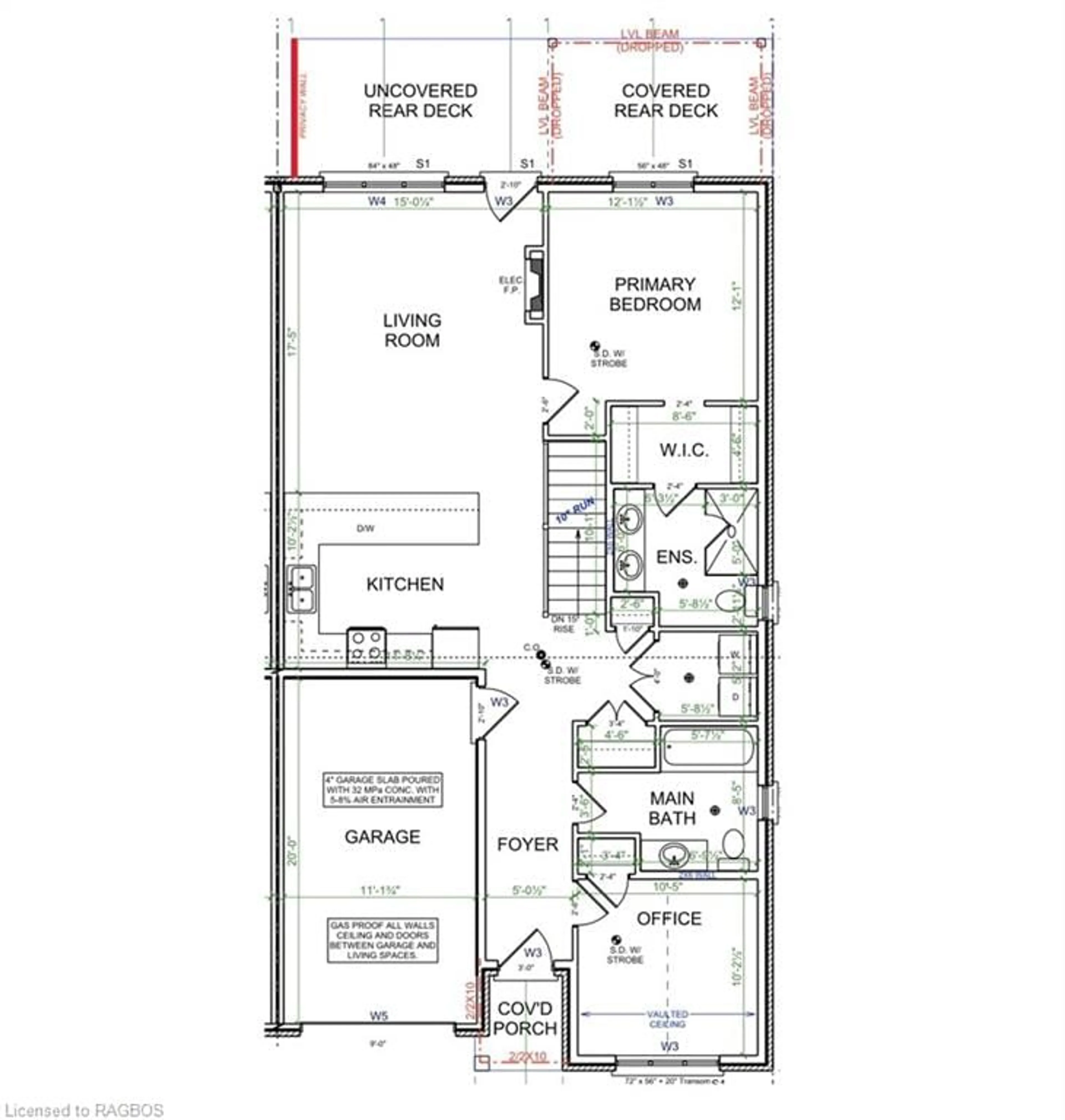Floor plan for 815 18th St, Hanover Ontario N4N 3B8