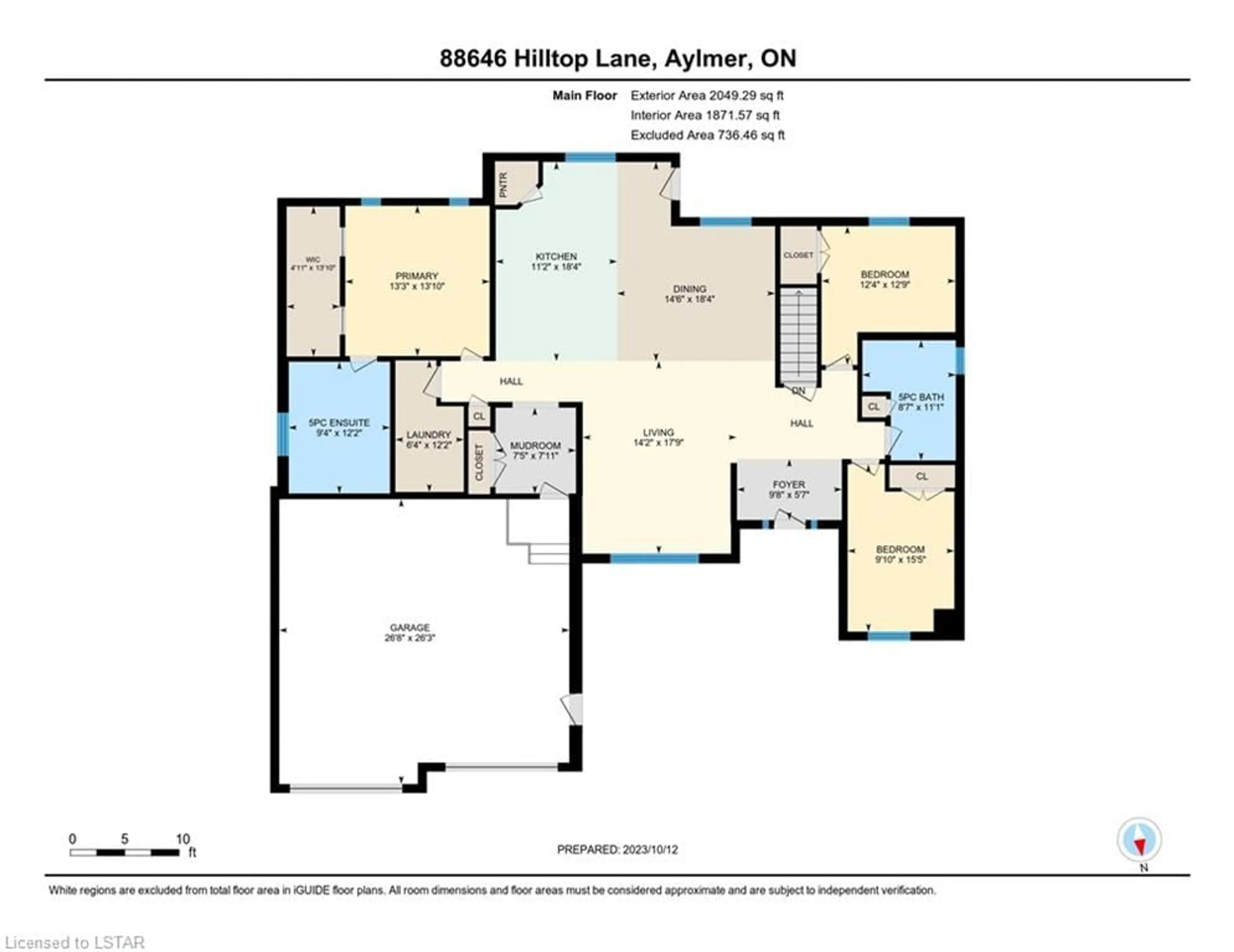 Floor plan for 88646 Hilltop Lane, Aylmer Ontario N5H 0B1
