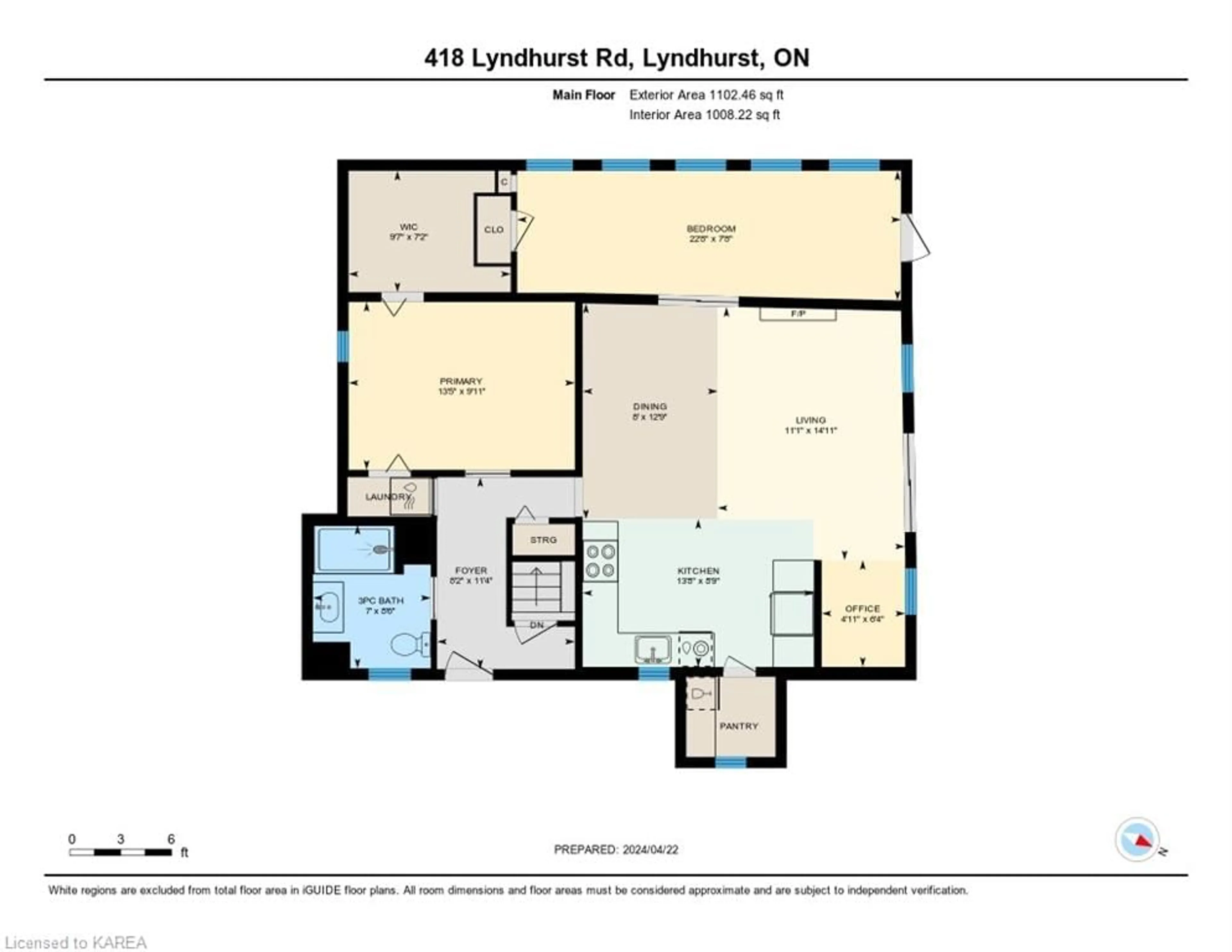 Floor plan for 418 Lyndhurst Rd Rd, Lyndhurst Ontario K0E 1N0