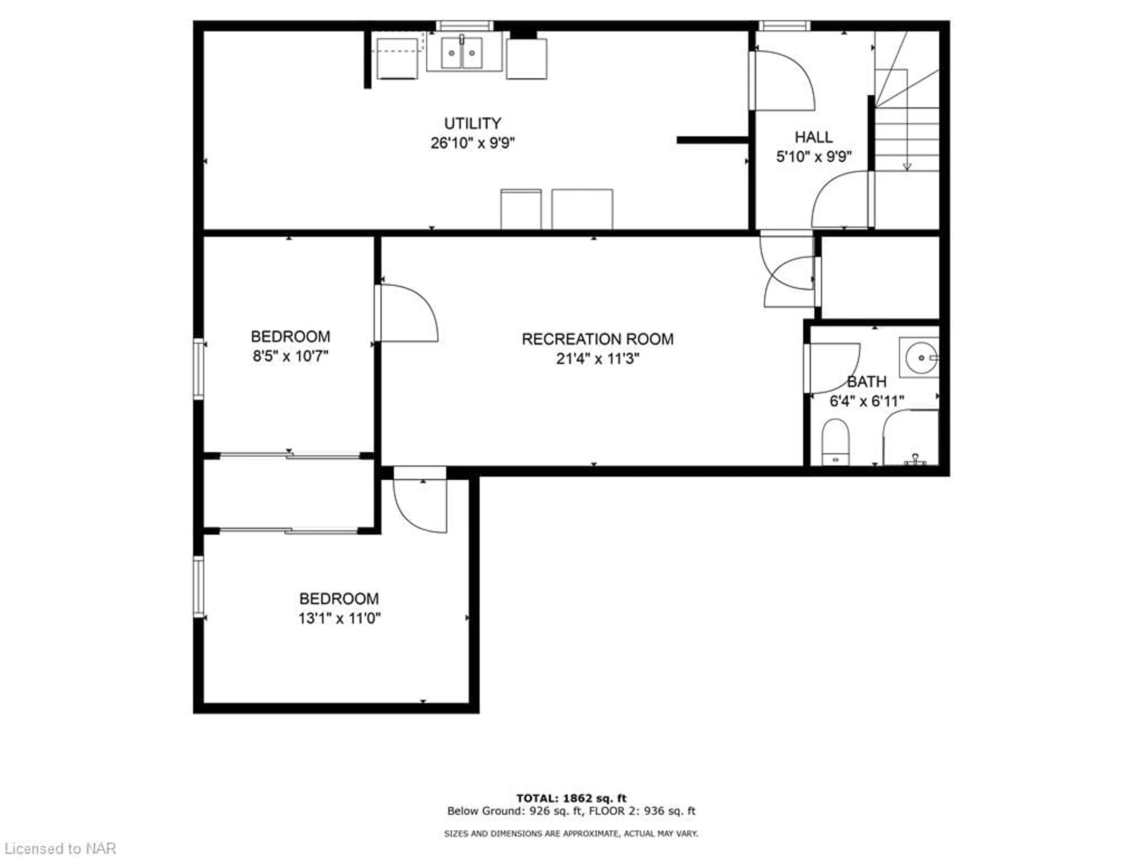 Floor plan for 49 Highcourt Cres, St. Catharines Ontario L2M 3M5