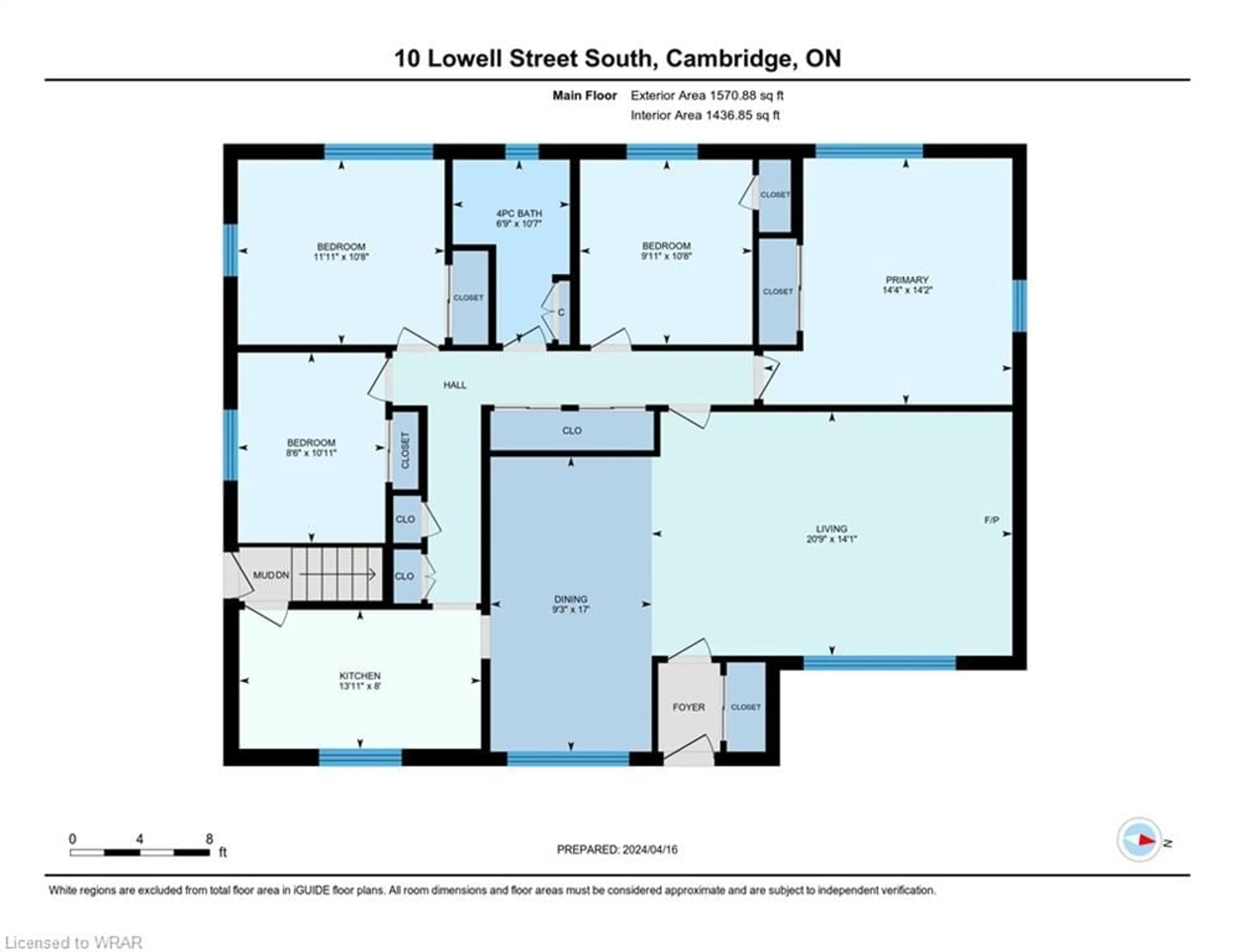 Floor plan for 10 Lowell St, Cambridge Ontario N1R 5C7