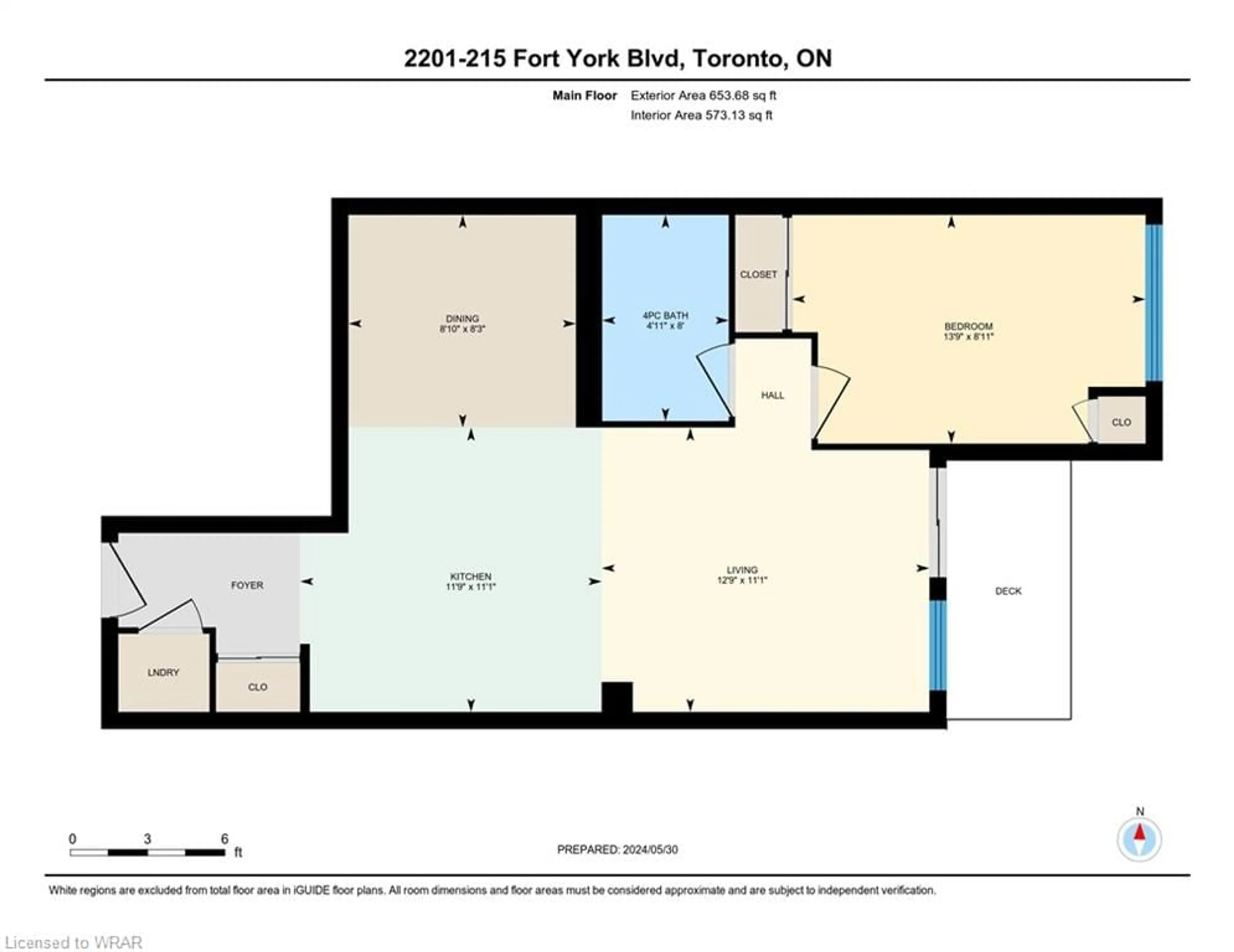 Floor plan for 215 Fort York Blvd #2201, Toronto Ontario M5V 4A2