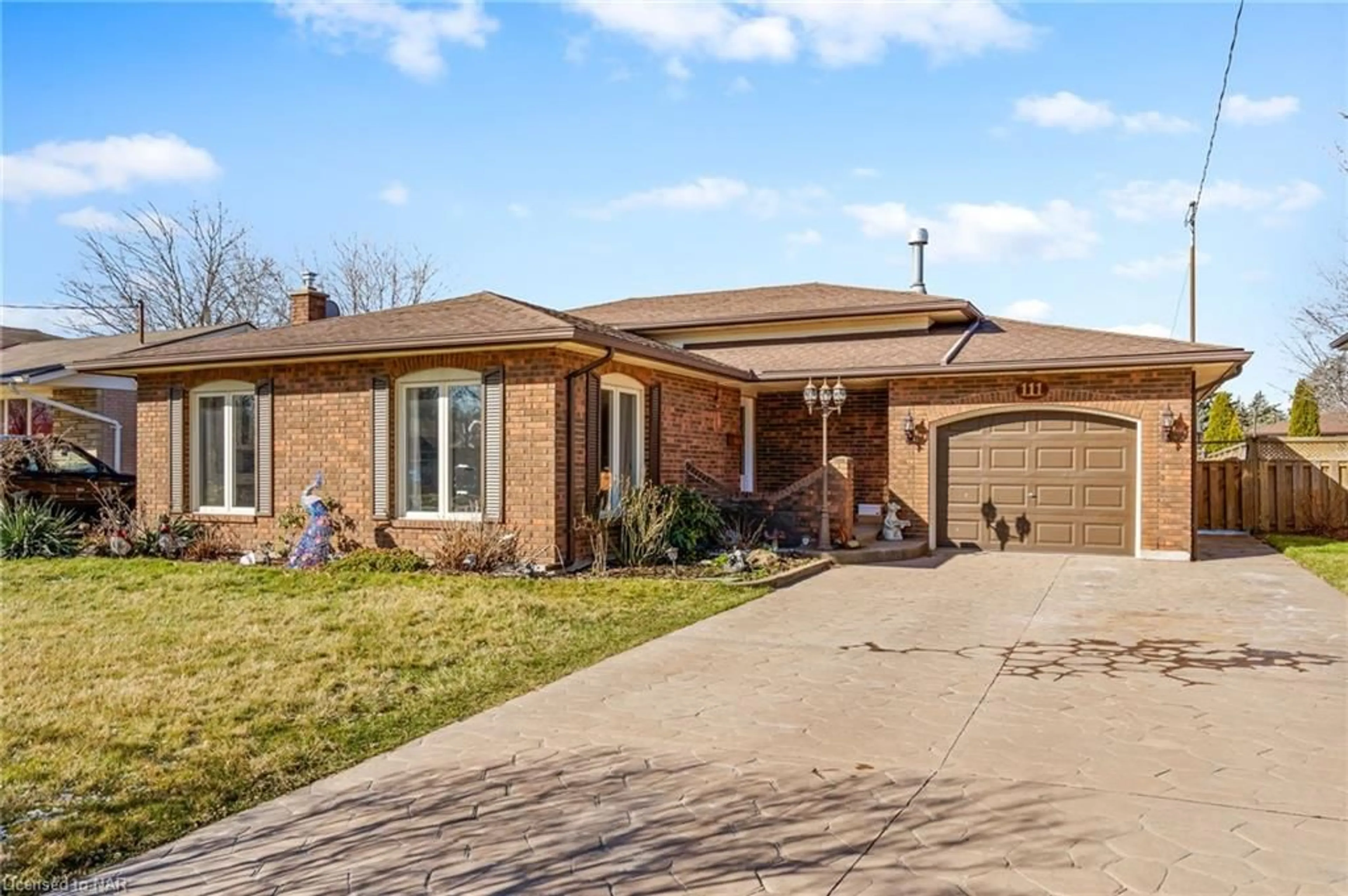 Home with brick exterior material for 111 Sherman Dr, St. Catharines Ontario L2N 2L7