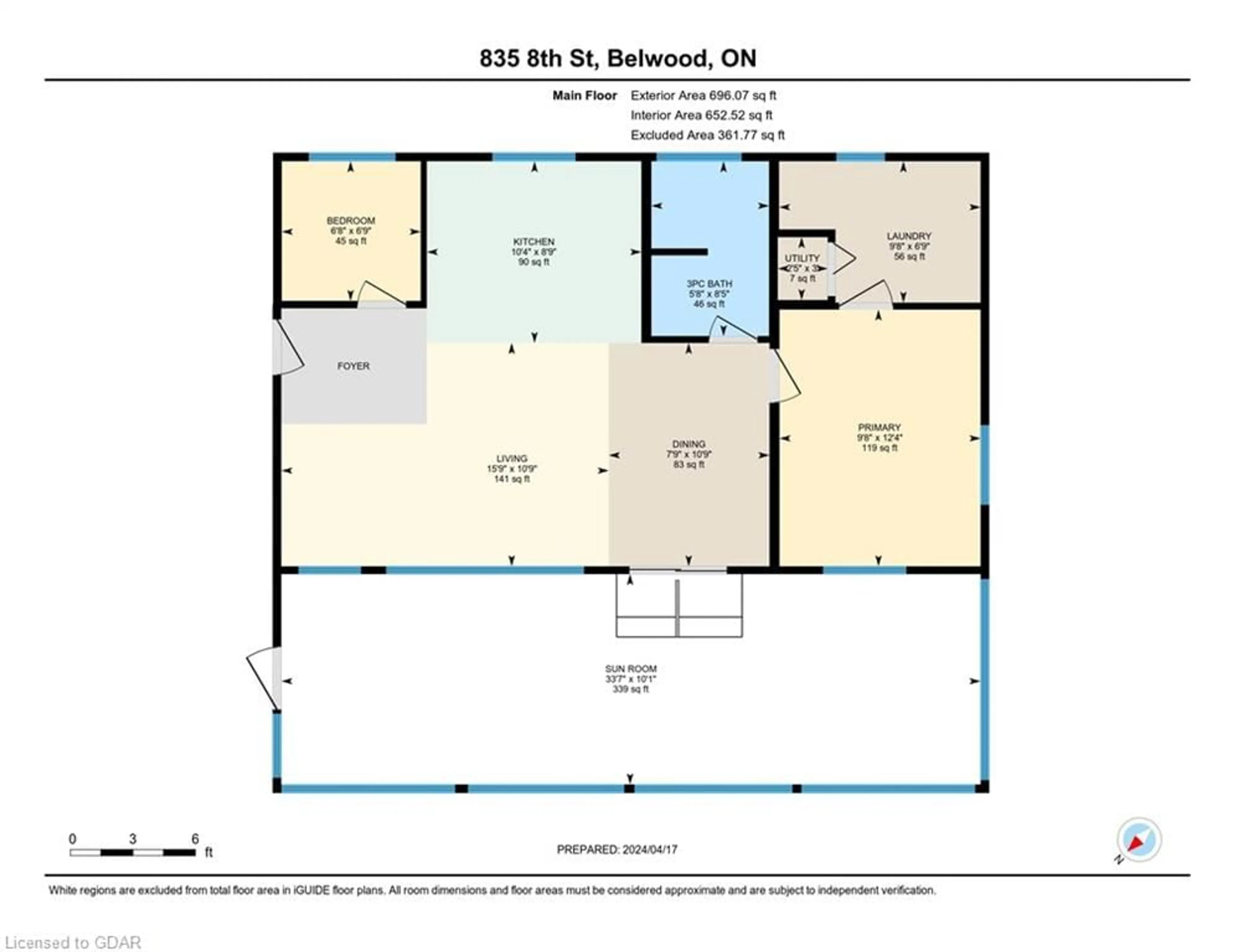 Floor plan for 835 Eighth St, Belwood Ontario N0B 1J0