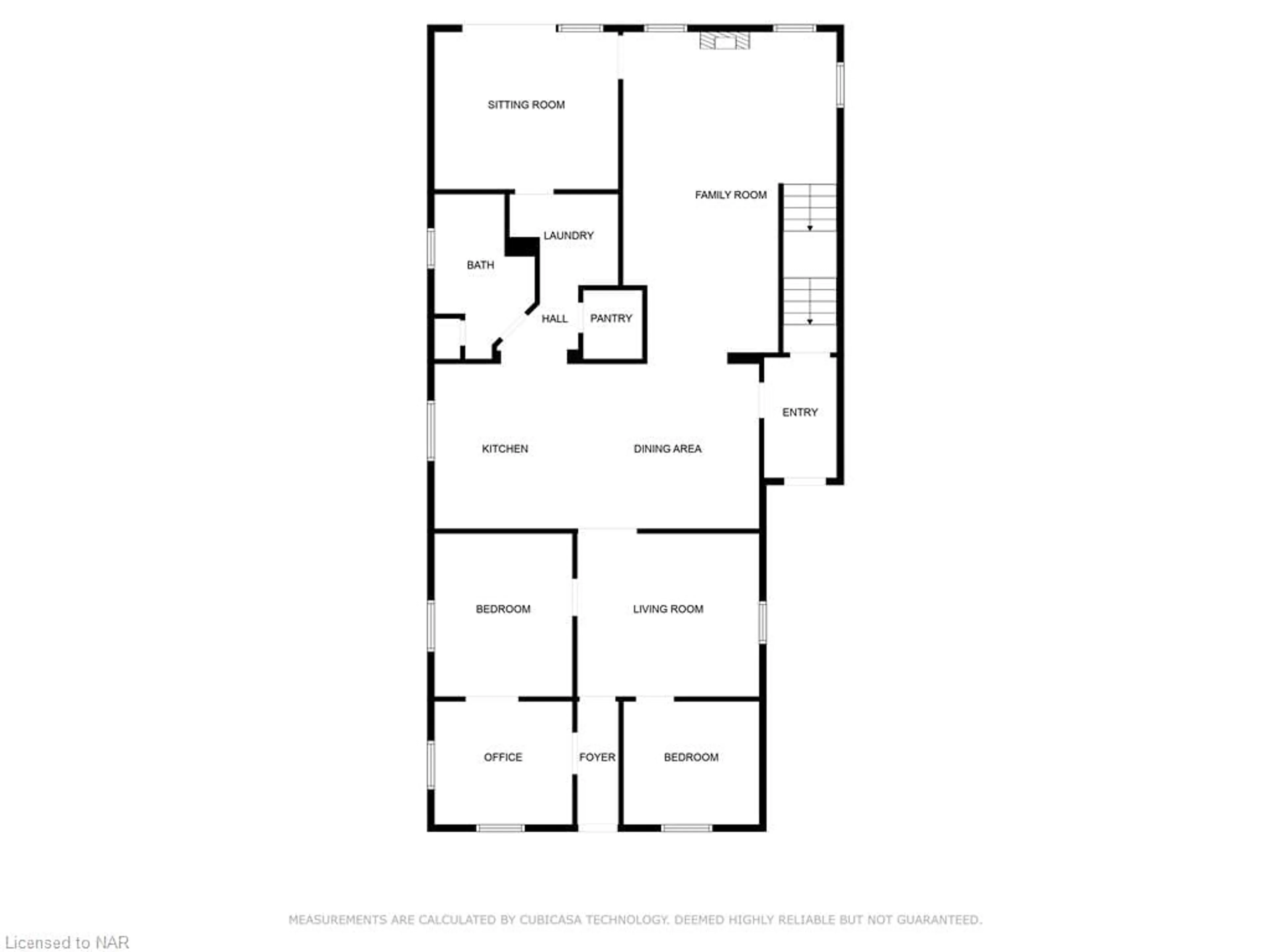 Floor plan for 43 Dexter St, St. Catharines Ontario L2S 2L8