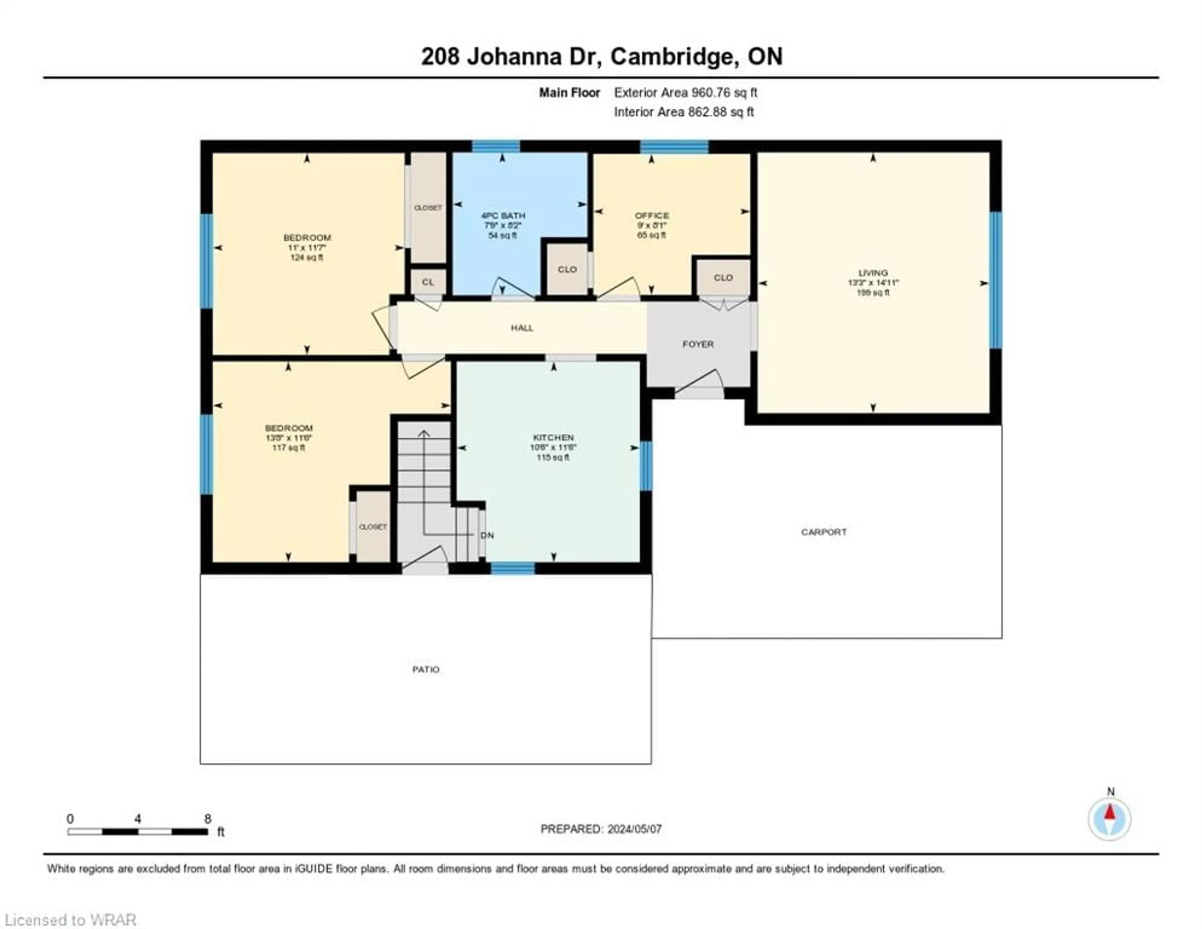 Floor plan for 208 Johanna Dr, Cambridge Ontario N1S 4C6