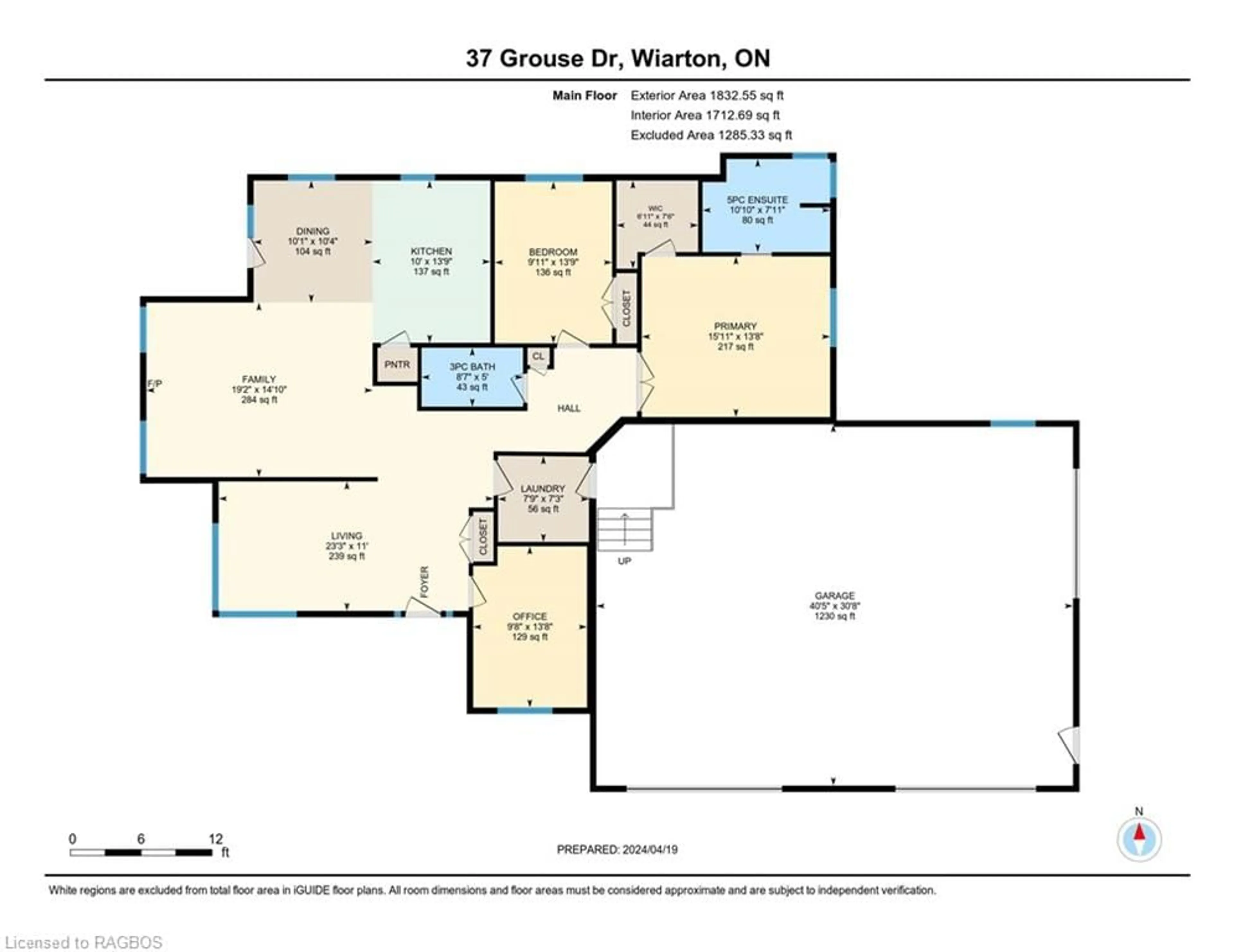 Floor plan for 37 Grouse Dr, Oliphant Ontario N0H 2T0