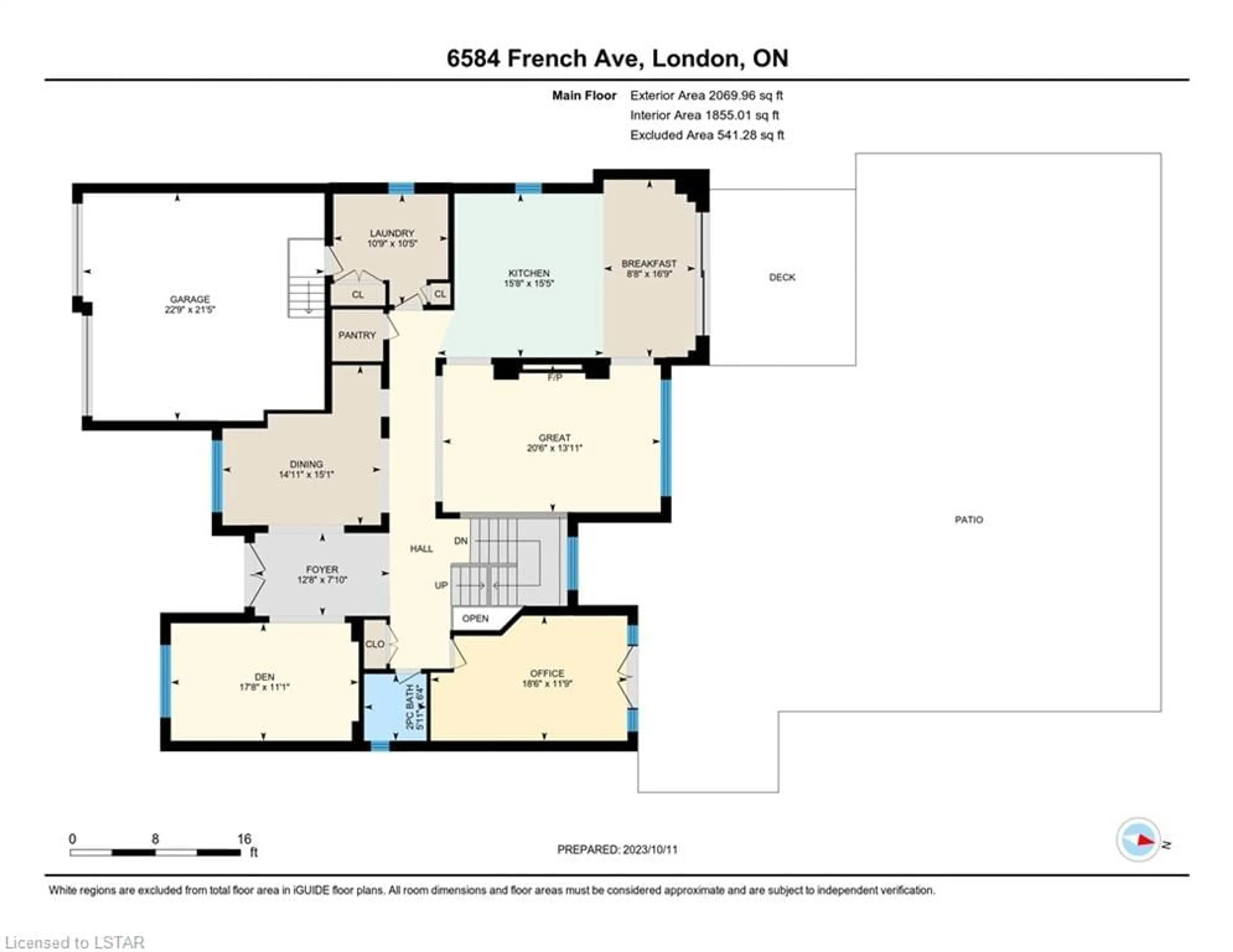 Floor plan for 6584 French Ave, London Ontario N6P 0G5