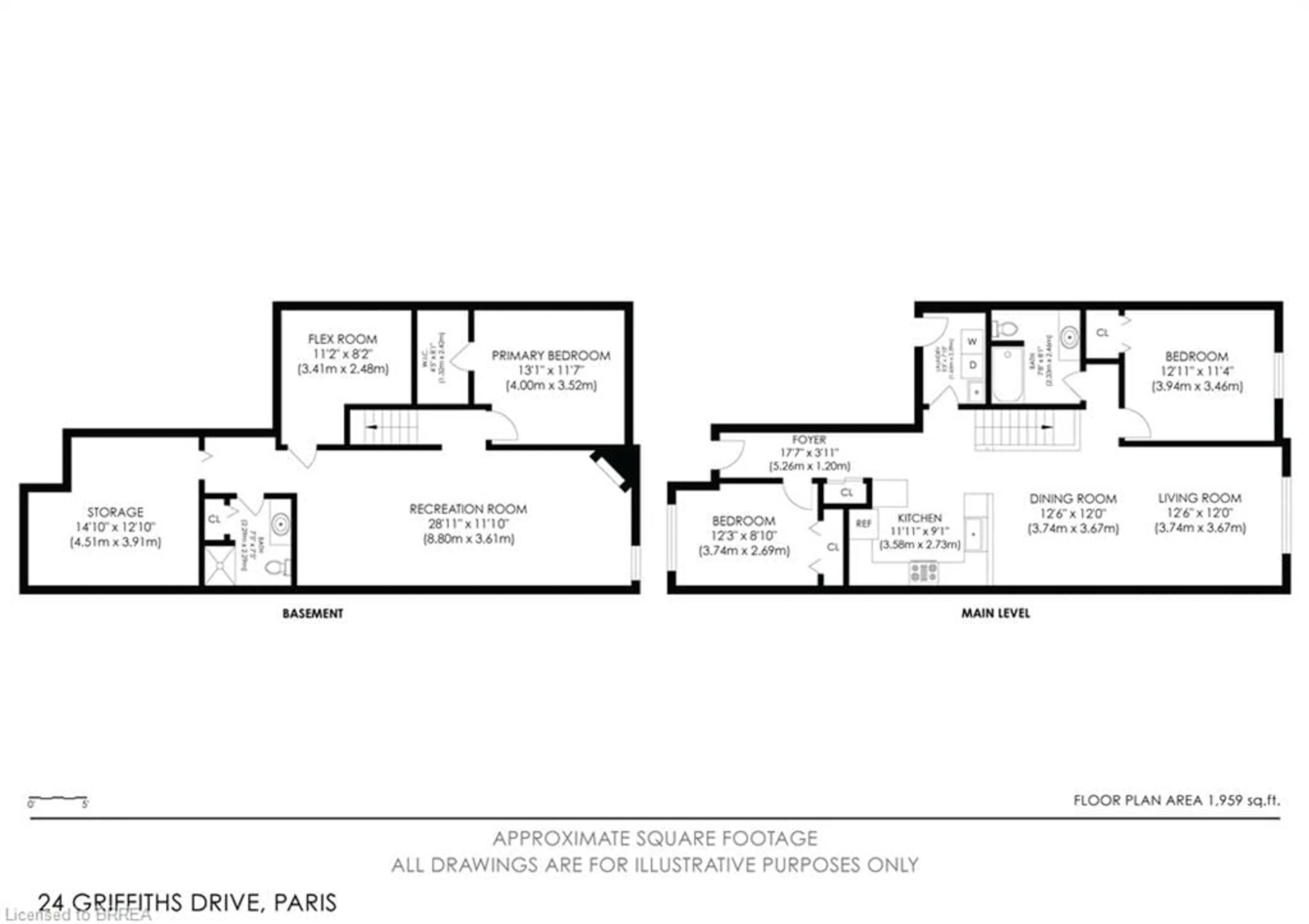 Floor plan for 24 Griffiths Dr #19, Paris Ontario N3L 4B7