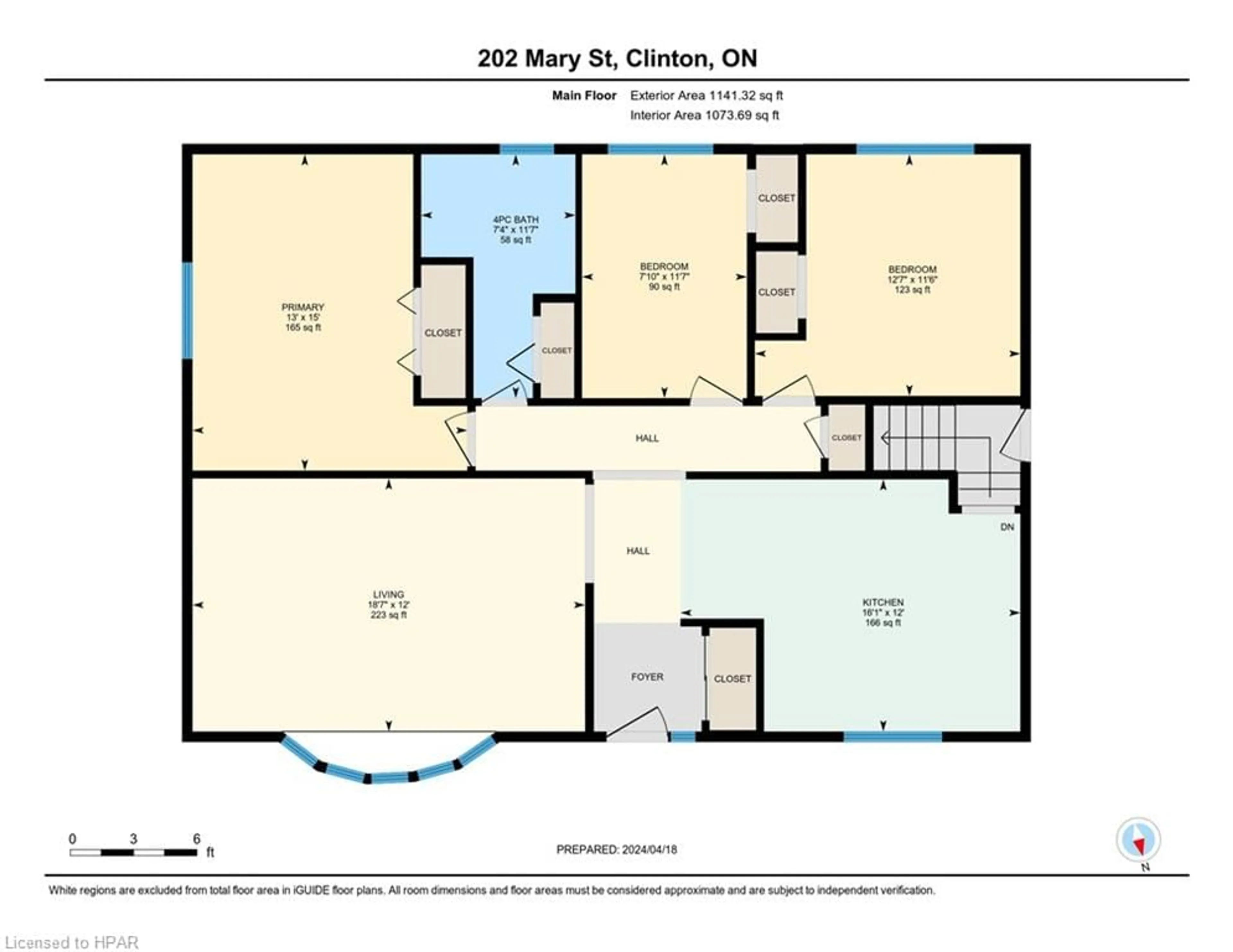 Floor plan for 202 Mary St, Clinton Ontario N0M 1L0