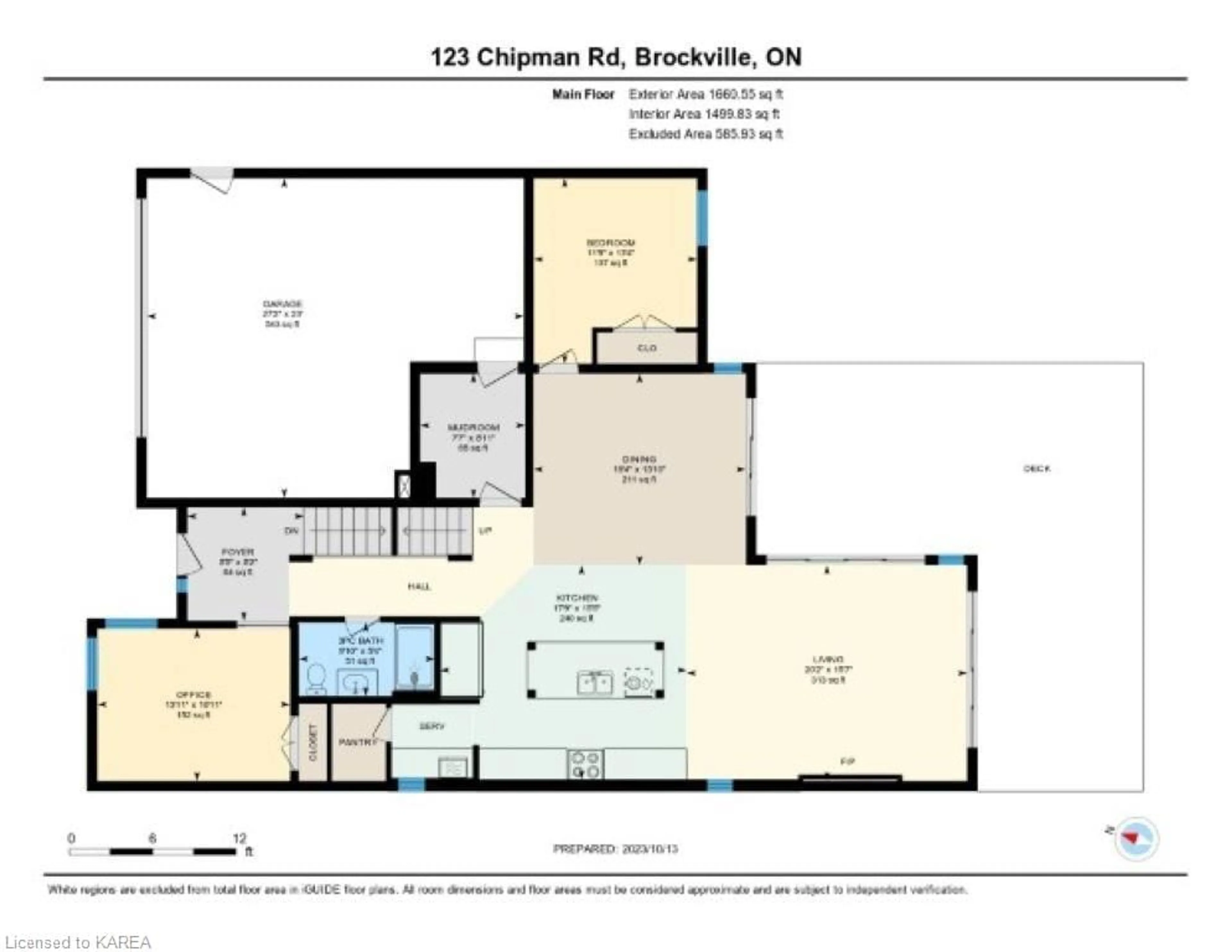 Floor plan for 123 Chipman Rd, Brockville Ontario K6V 6Y8